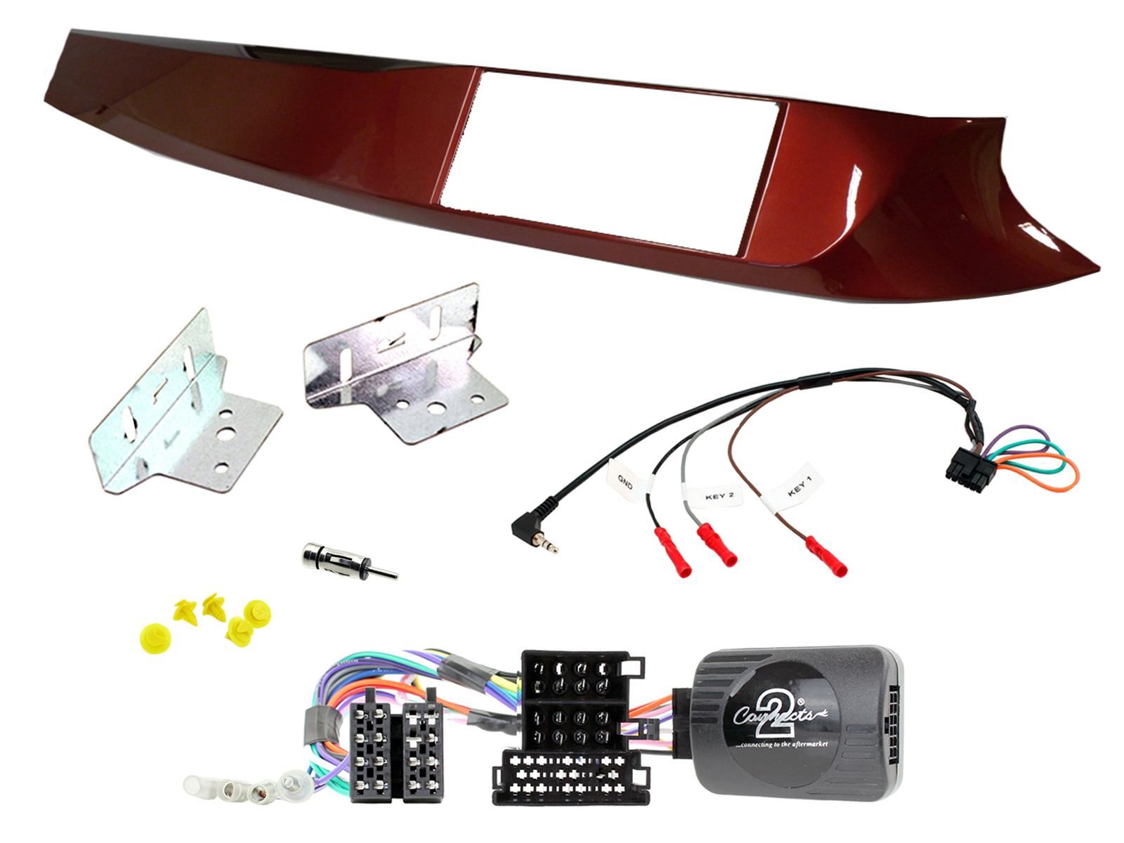 SONY DAB+ Apple | Android Double Din Stereo Fitting Kit + Steering Wheel Stalk Controls to fit Alfa Romeo Giulietta 10-14