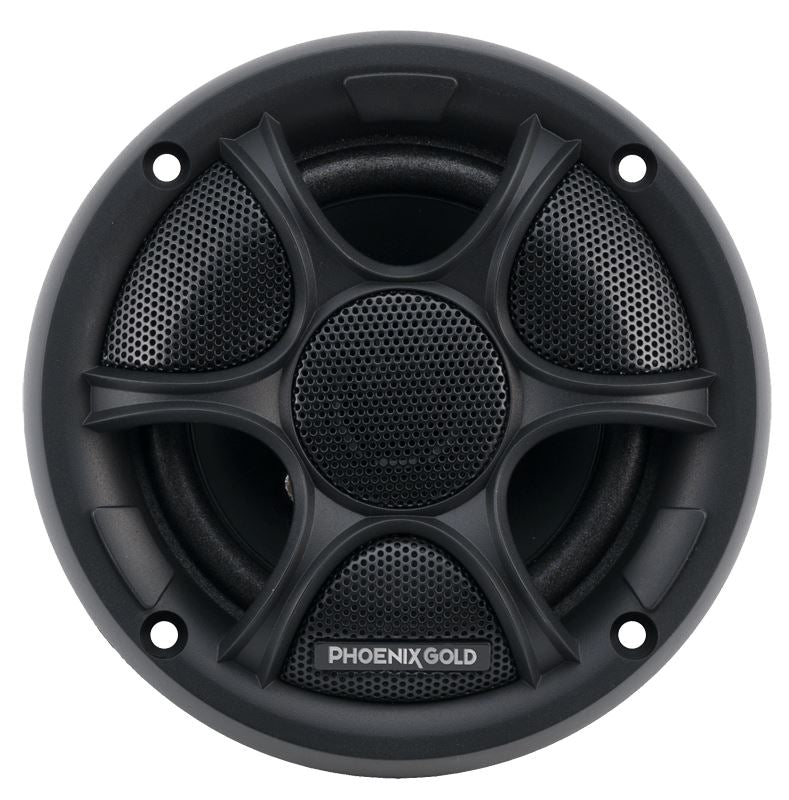 Phoenix Gold RX4CX 160W Coaixal Speakers Supplied with Brackets for Universal 10cm spacer rings  [<]