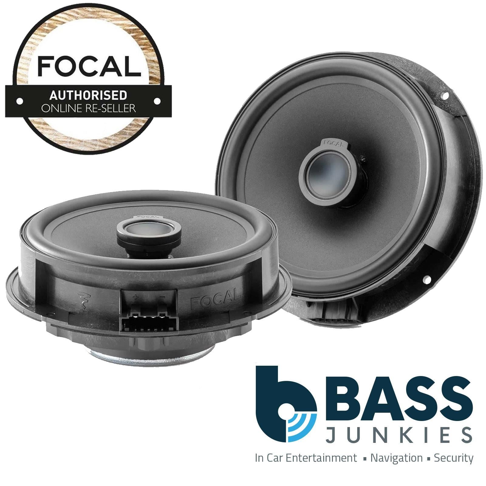 Focal 6.5" 240 Watts Coaxial Rear Car Door Speakers For Volkswagen Virtus 2018 On