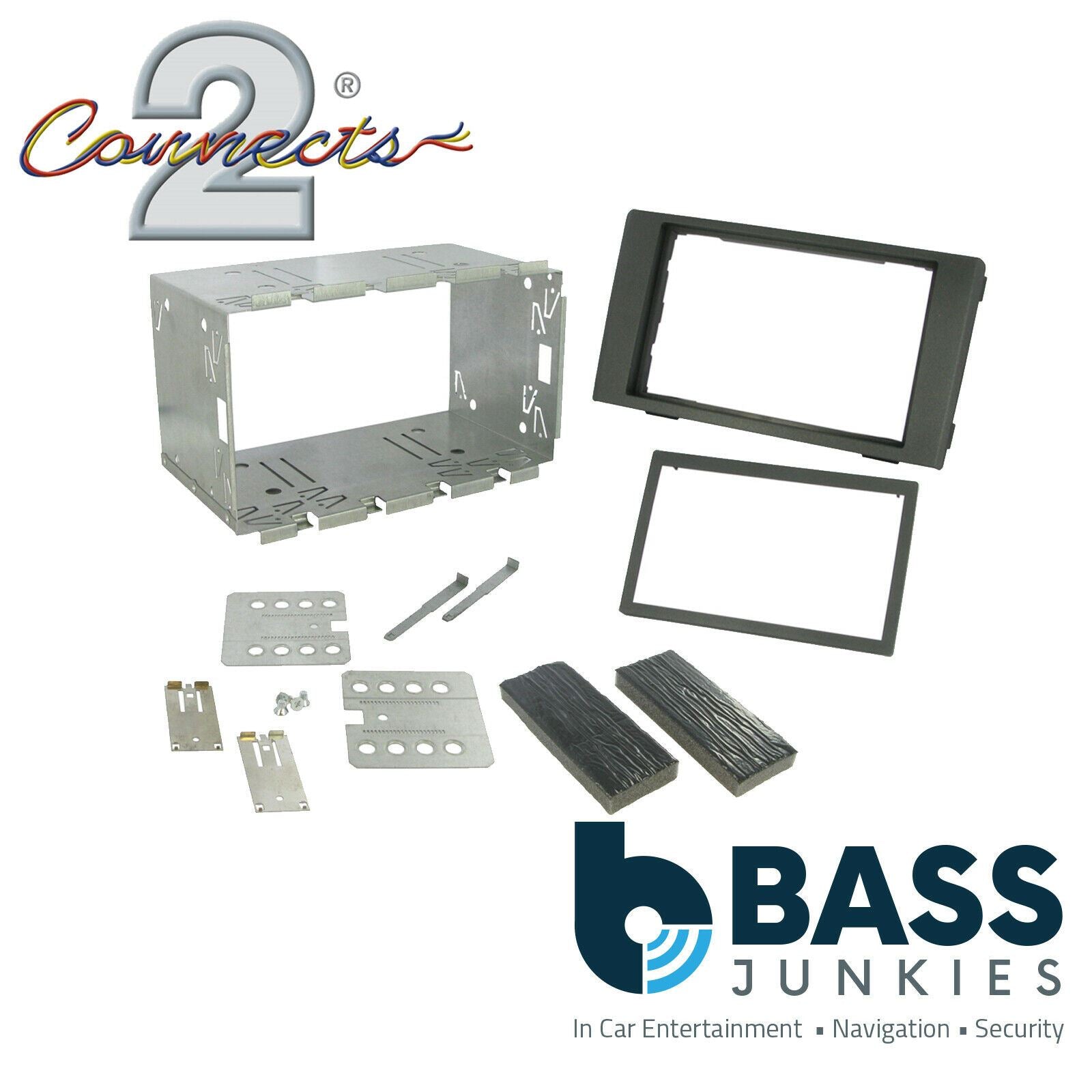 Connects2 CT23IV03 Iveco Daily 2007 - 2014 Car Stereo Double Din Fascia Panel (Dark Grey)