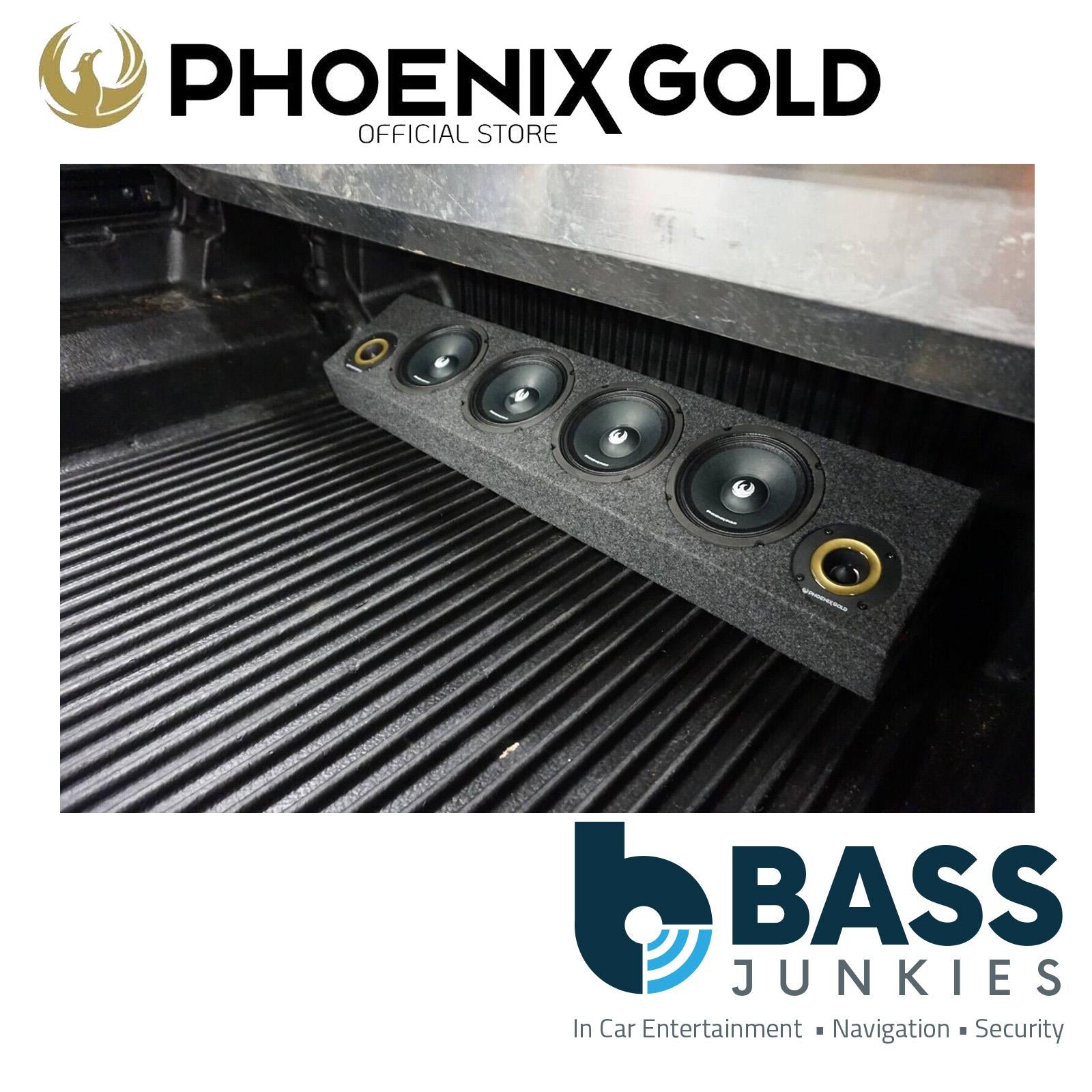 Phoenix Gold 1520W 4 x 6.5" Midbass & 2 x 3.6" Tweeter Enclosure & Car Amp Kit