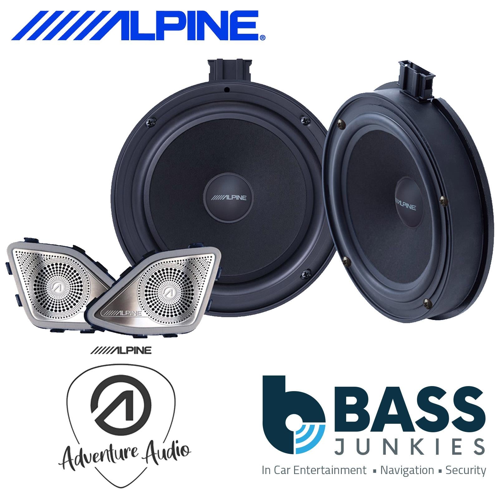 Alpine SPC-108T6 - VW Transporter T6 Caravelle MultiVan 8" Component Kit Car Door Speakers
