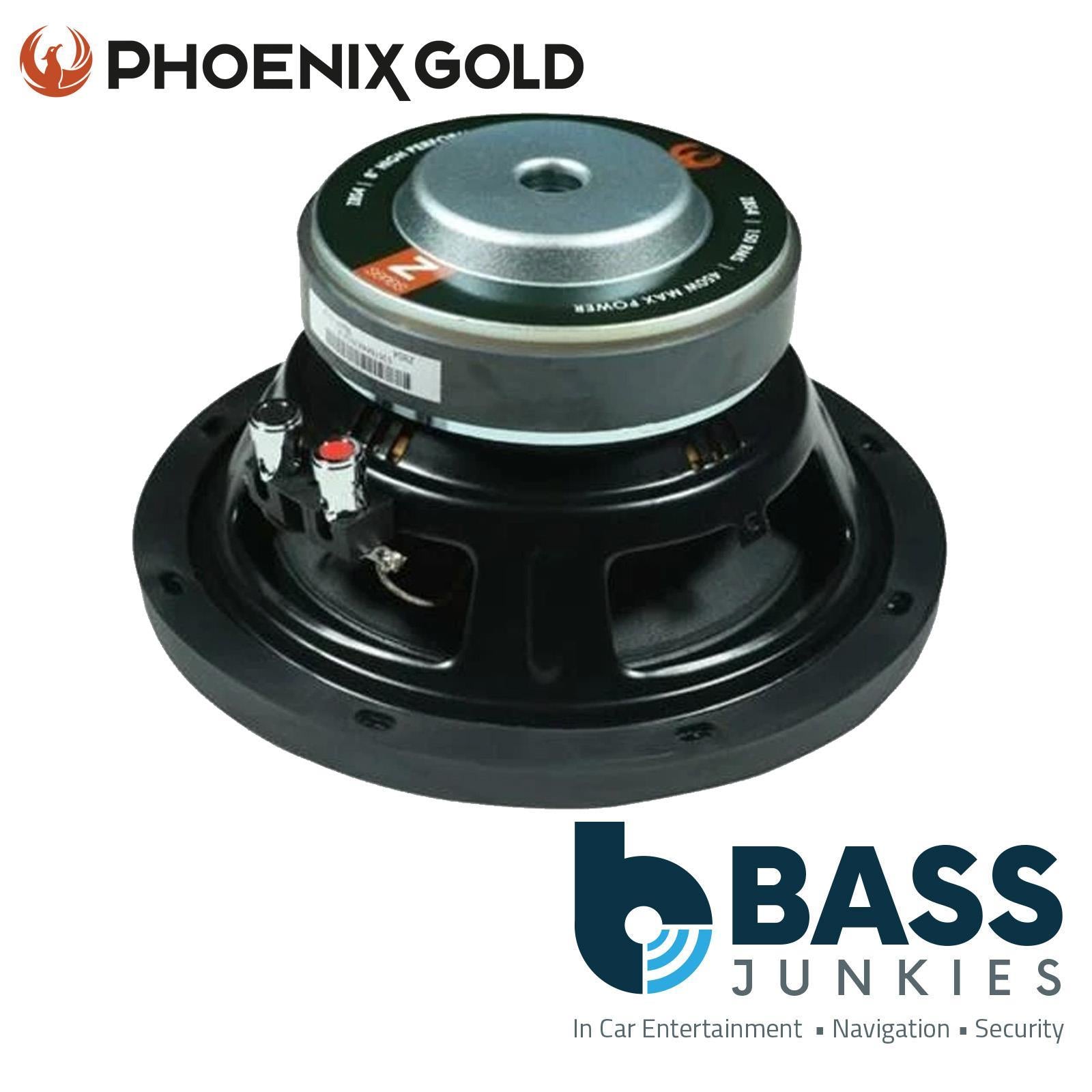 Phoenix Gold Z12D4 - 1600 Watts 12" 30cm 4 Ohm Dual Voice Coil Car Subwoofer