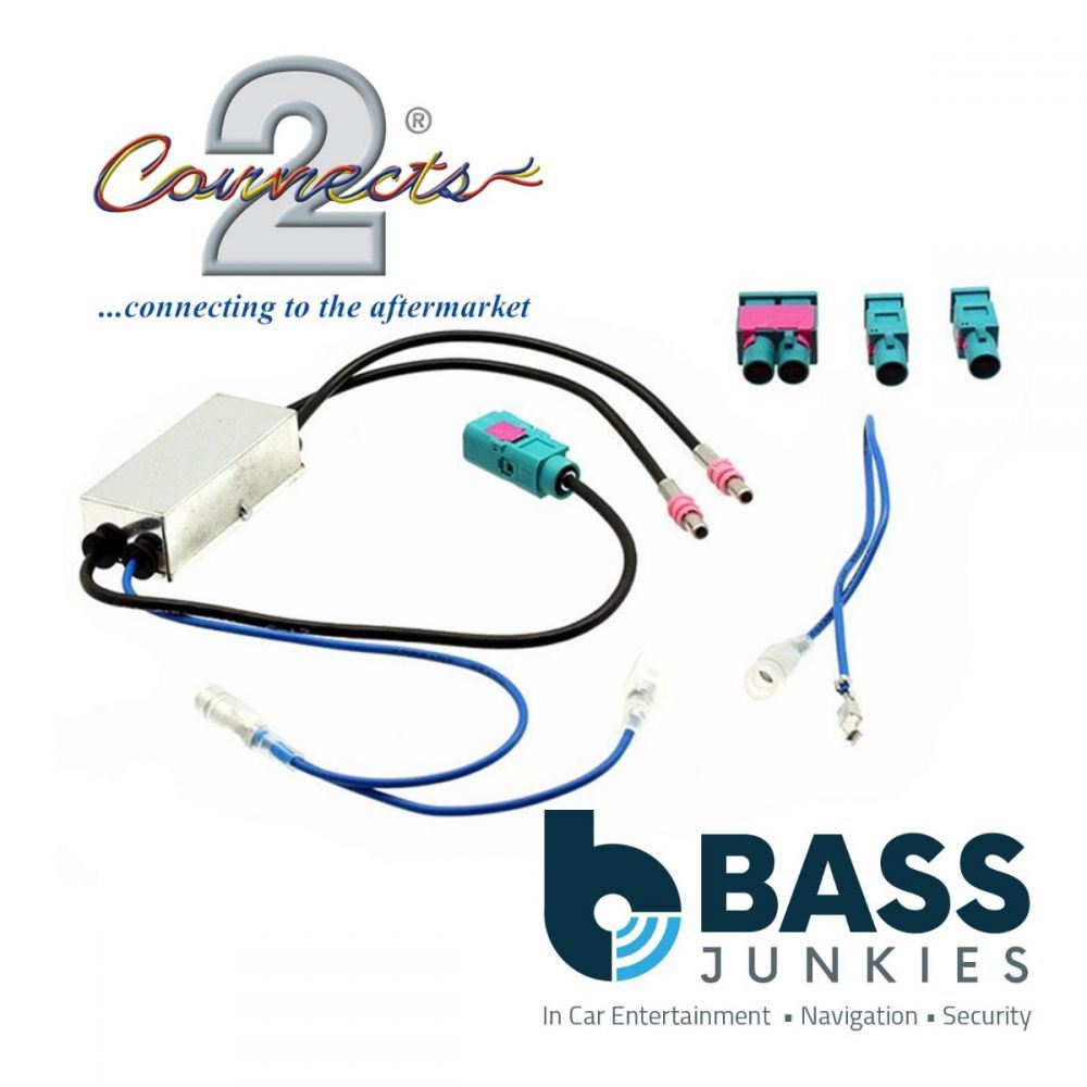 Connects2 CT27AA66 PEUGEOT Fakra All In One Car Stereo Radio Antenna Aerial Adapter Lead