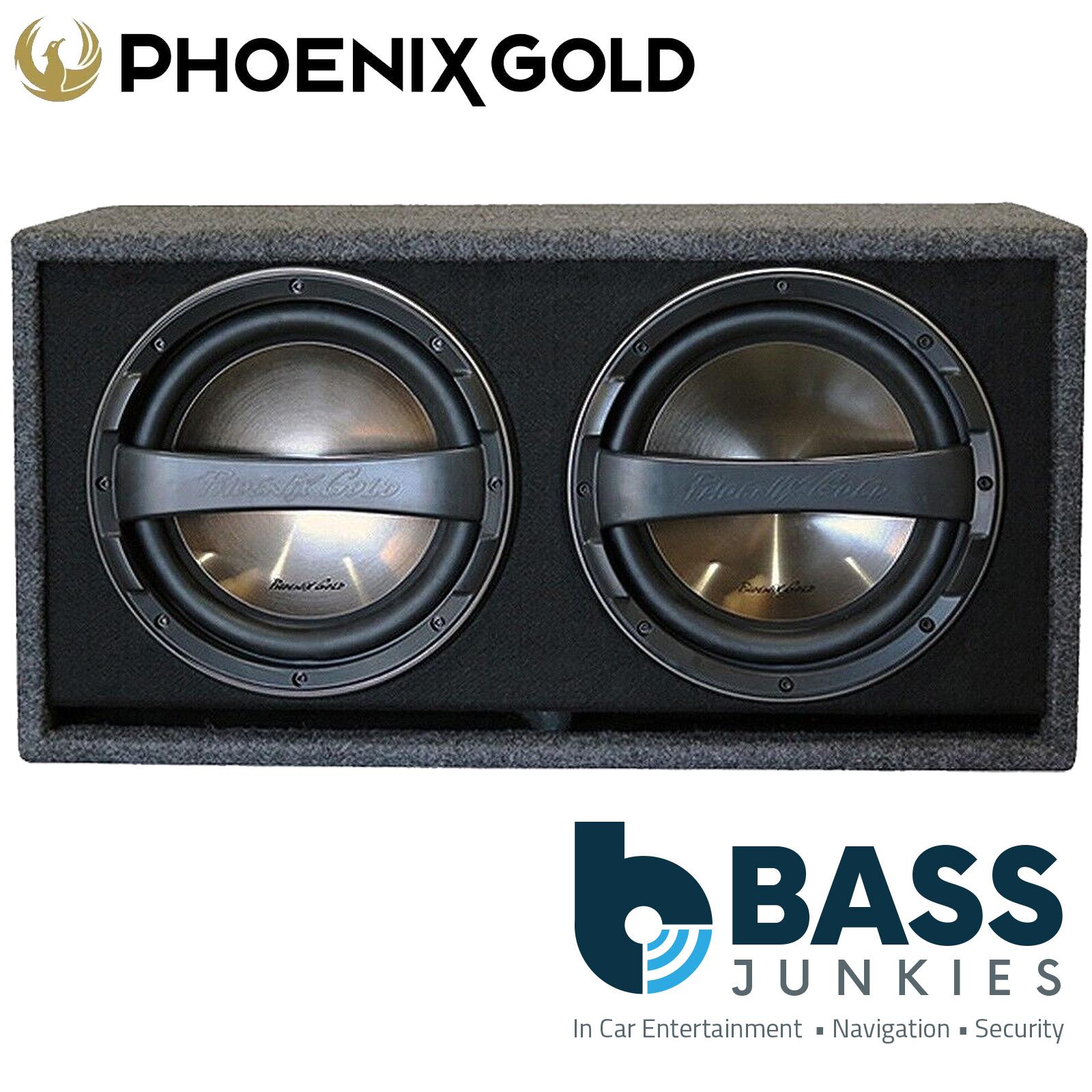 Phoenix Gold Z212AB - Z Series Dual 12" Inch Subwoofer 640 Watts Active Amplified Car Enclosure Box