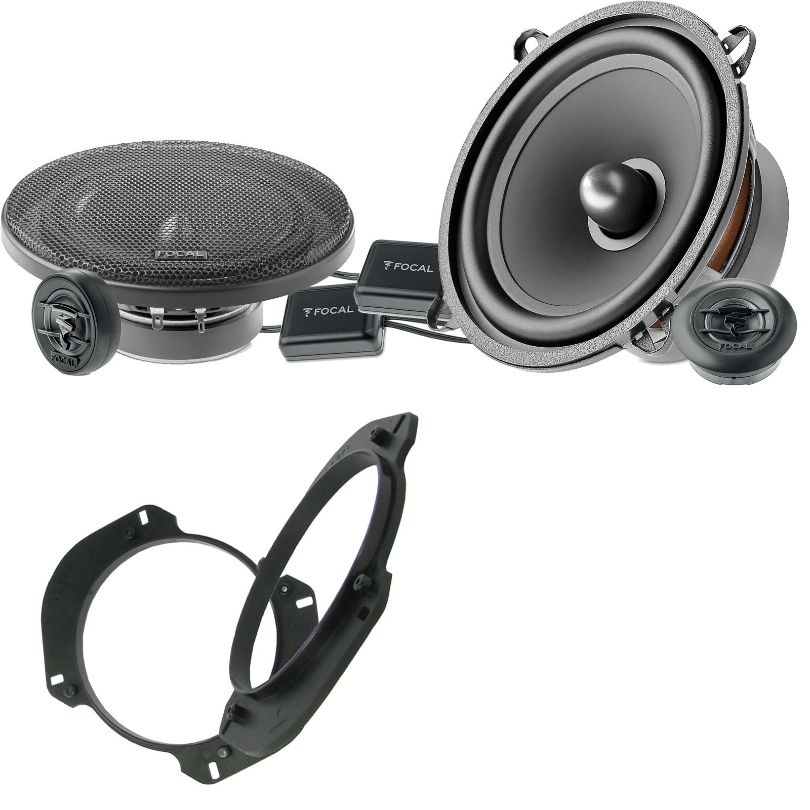 Focal Auditor ASE130 2-Way Component Kit Supplied with Brackets to fit 5.25" Speakers to a Alfa Romeo Spider 1994-2000 [Rear Doors 130mm]