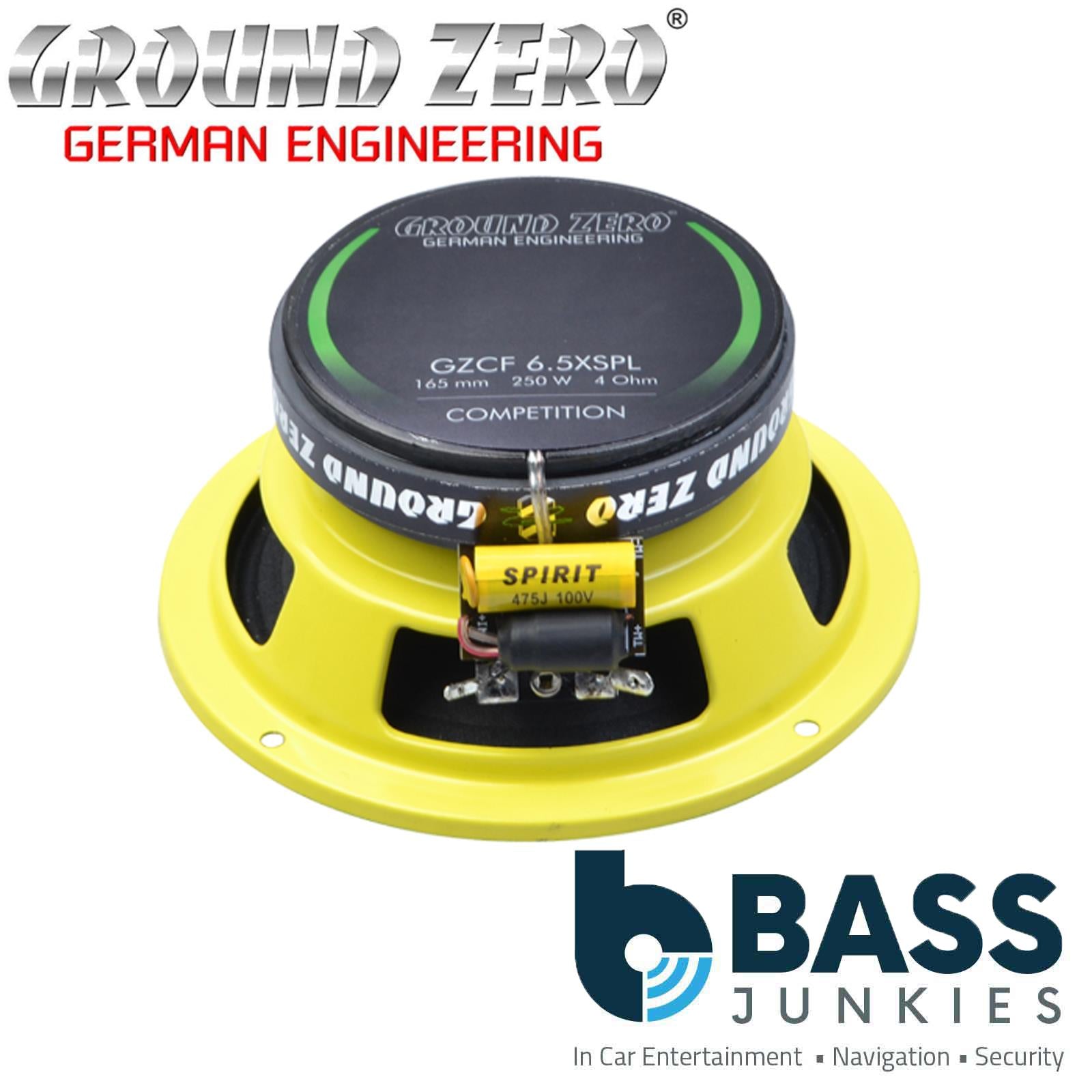 GROUND ZERO GZCF 6.5XSPL 6.5″ 250 Watts 2-way Coaxial Speaker System