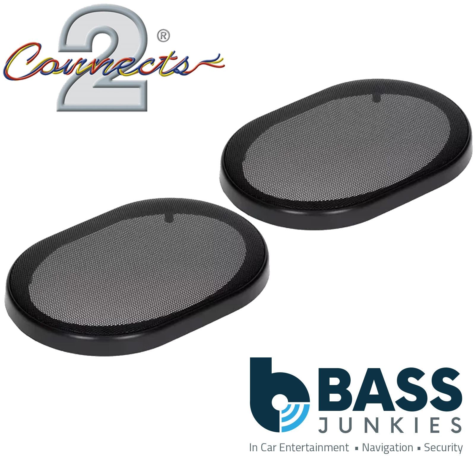 Connects2 CT25UV01 - 6" x 9" Universal Car Speaker Grilles Pair