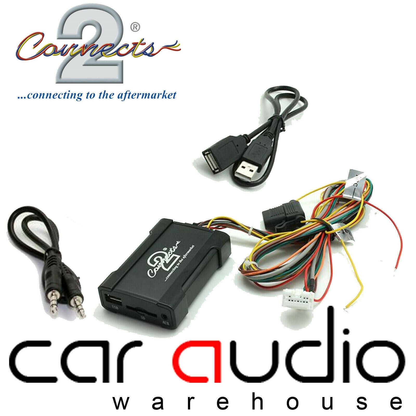 Connects2 CTANSUSB001 Nissan Almera Primera Tiida Car USB Aux Interface Adapter