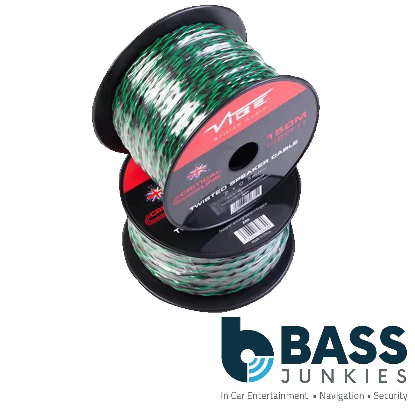 Vibe Critical Link - CLSPK0.5GREEN-V4 150m Green Twisted Speaker Cable