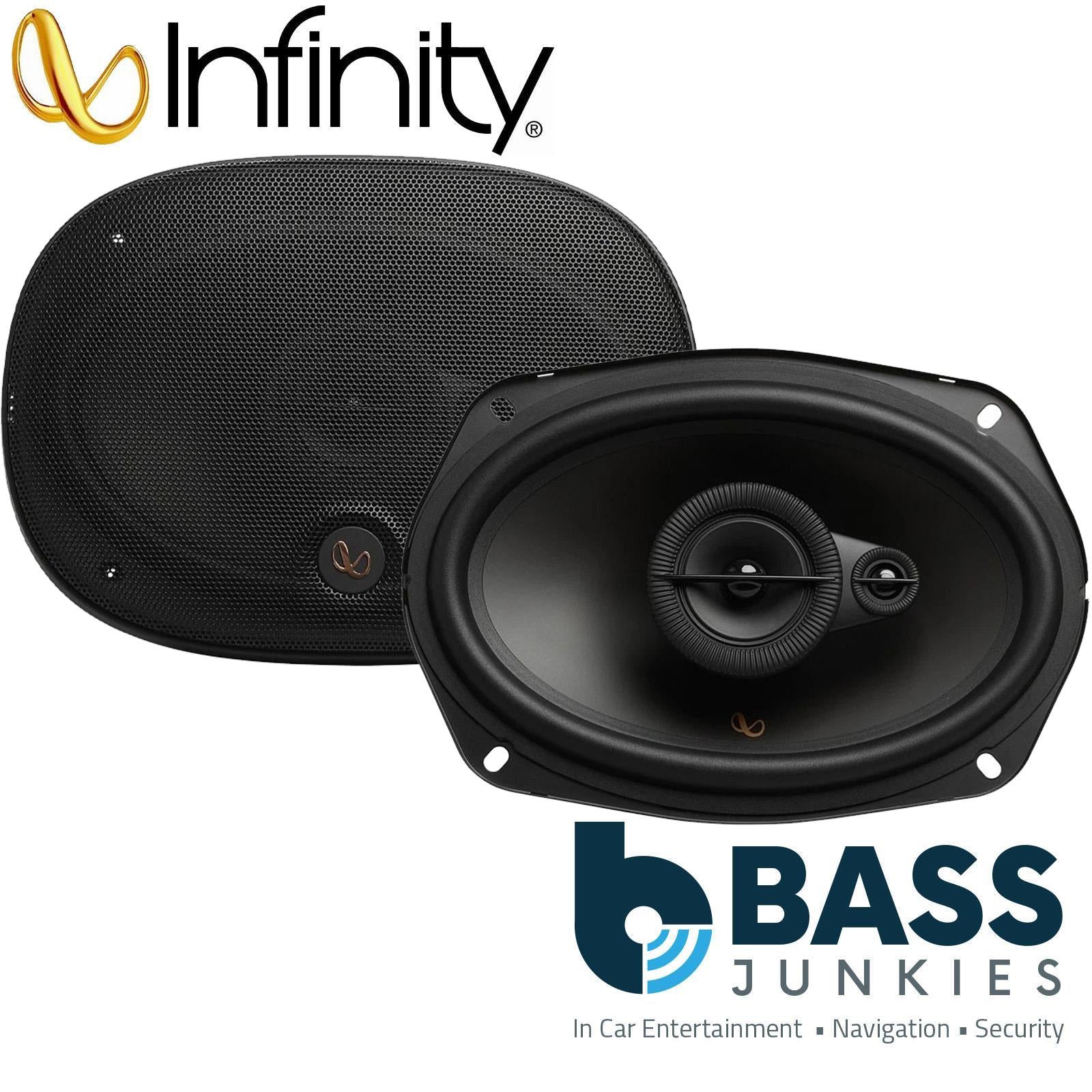 Infinity By Harman - Alpha 693M 560 Watts 6"x9" 3-Way Car Door Shelf Speakers