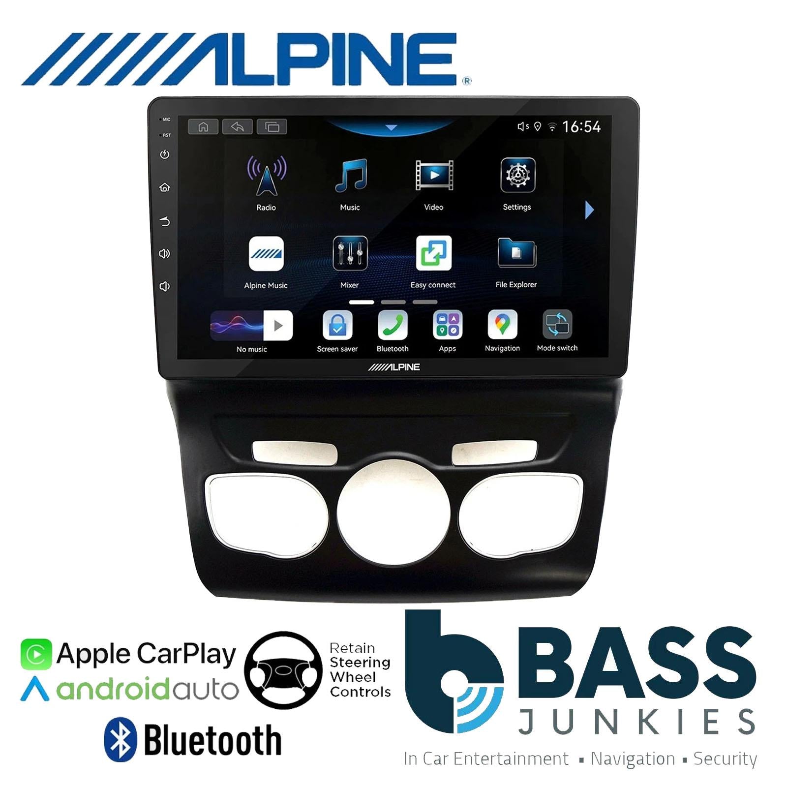 Alpine 9" CarPlay Android Car Stereo Fascia Kit For Citroen C4L RHD 2013 -16