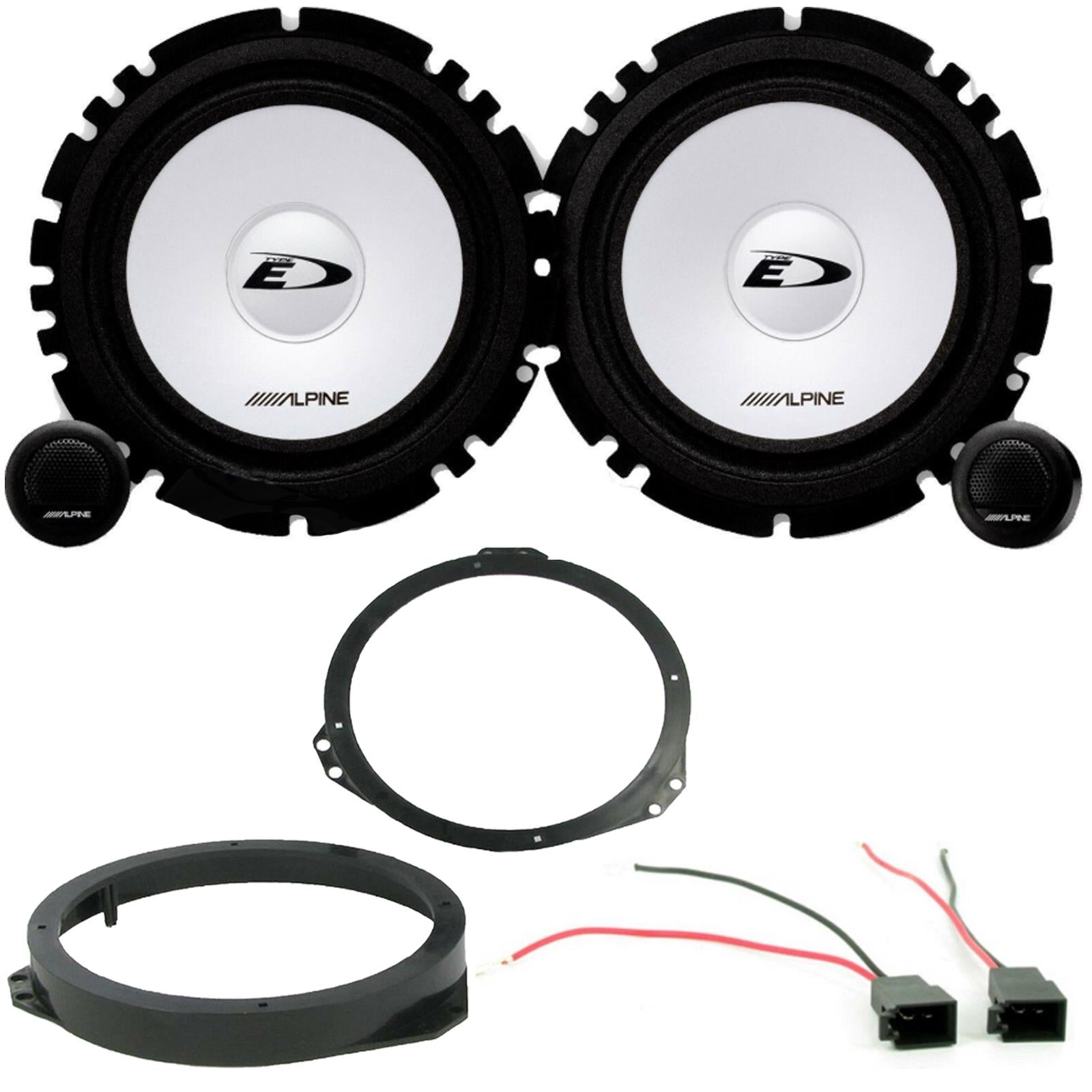 Vauxhall Zafira A/B Alpine 560 Watt Front Door Component Car Speaker Upgrade Kit