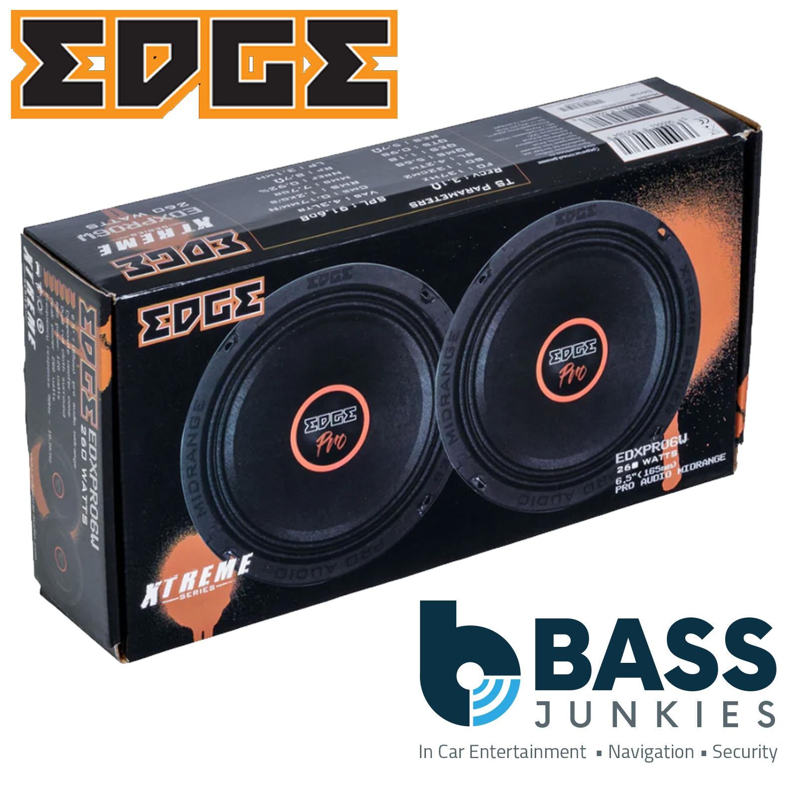 EDGE EDXPRO6W-E9 Extreme series 6 inch Car Midrange, Wideband Edition - Pair