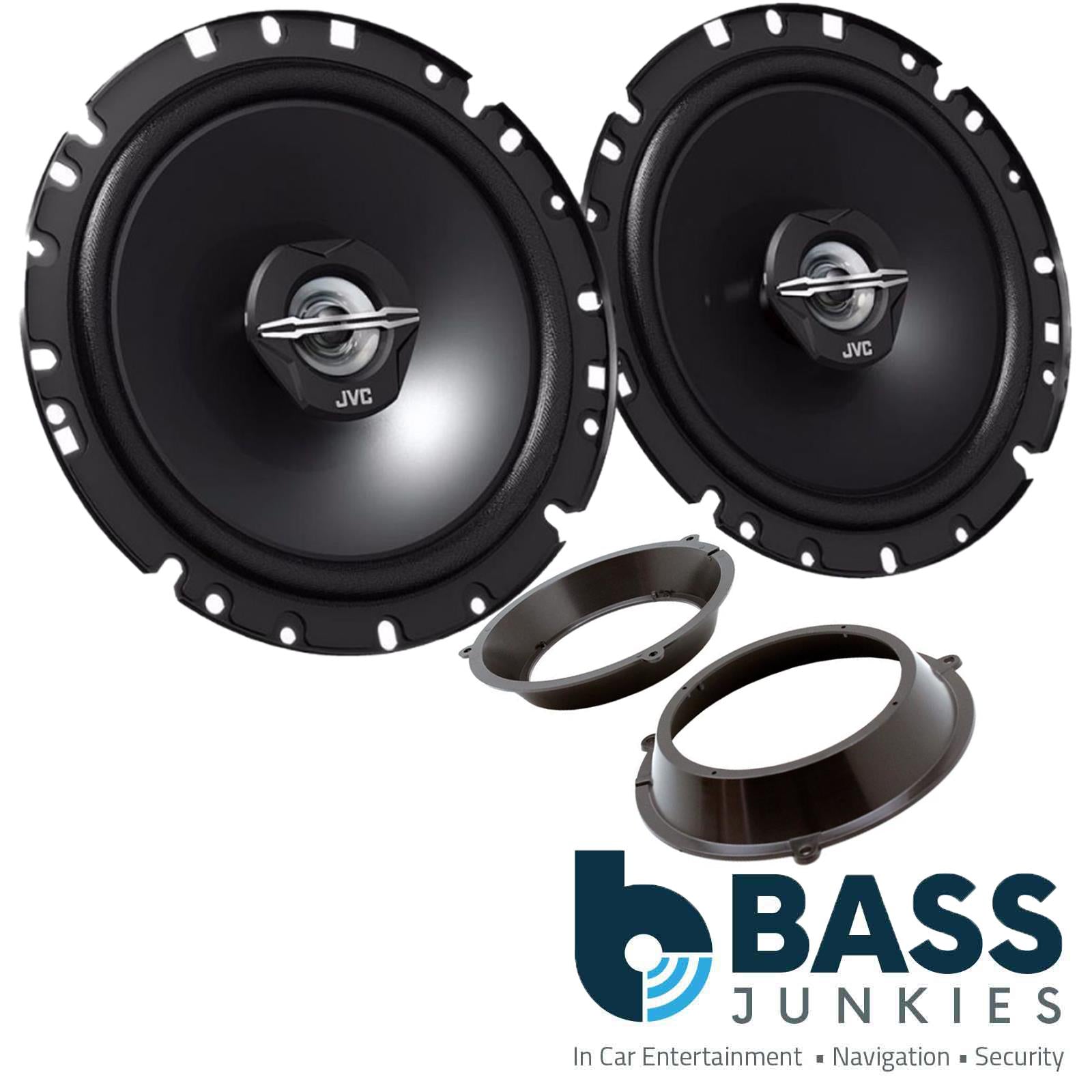 Fiat Panda 2003-2014 JVC 17cm 6.5 Inch 600 Watts 2 Way Front Door Car Speakers