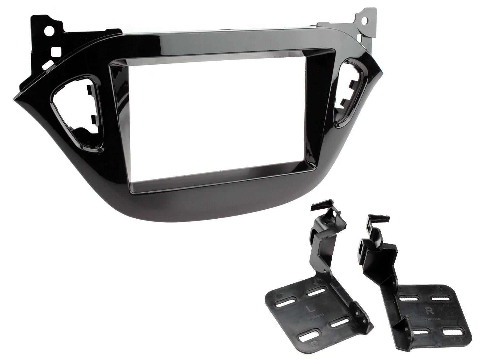 Grundig 6.8" Apple Android Double Din Stereo Fitting Kit + Steering Wheel Stalk Controls to fit Vauxhall Corsa 2014-