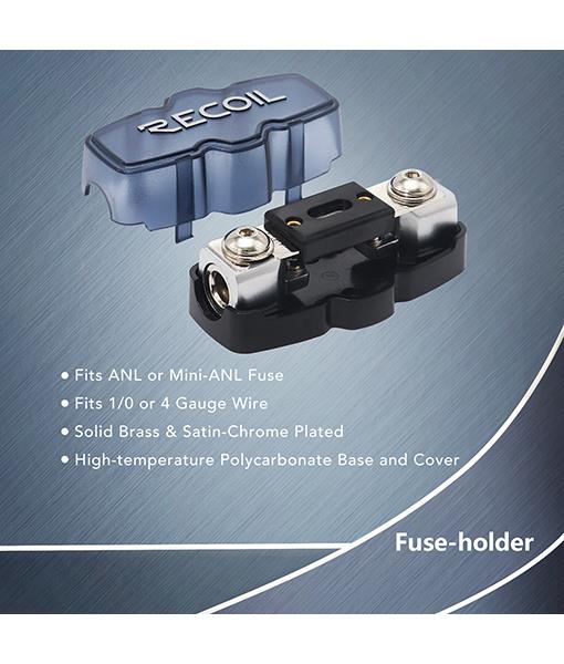 Recoil RCK4 - 4 AWG 1500 Watts Complete Car Subwoofer Amplifier Wiring Kit