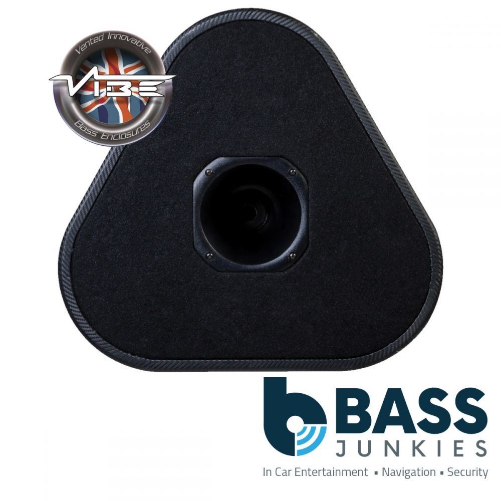 Vibe BLACKAIRP8-V6 8" 20cm 1500 Watts BlackAir Compact Passive Triangular Car Subwoofer Enclosure