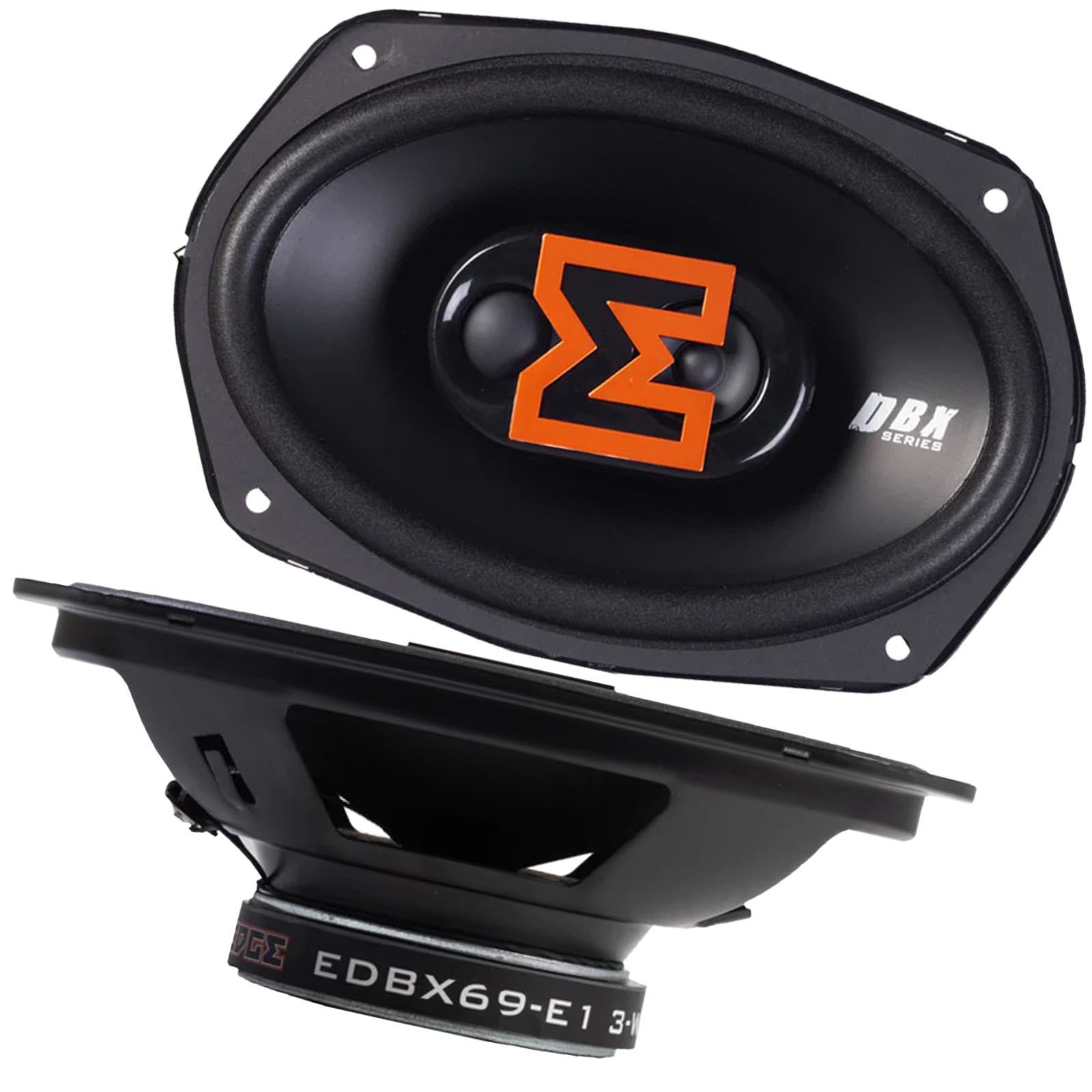 Edge EDBX69-E1 - 6"x9" 600 Watts 3-Way Coaxial Front Rear Car Door Speakers