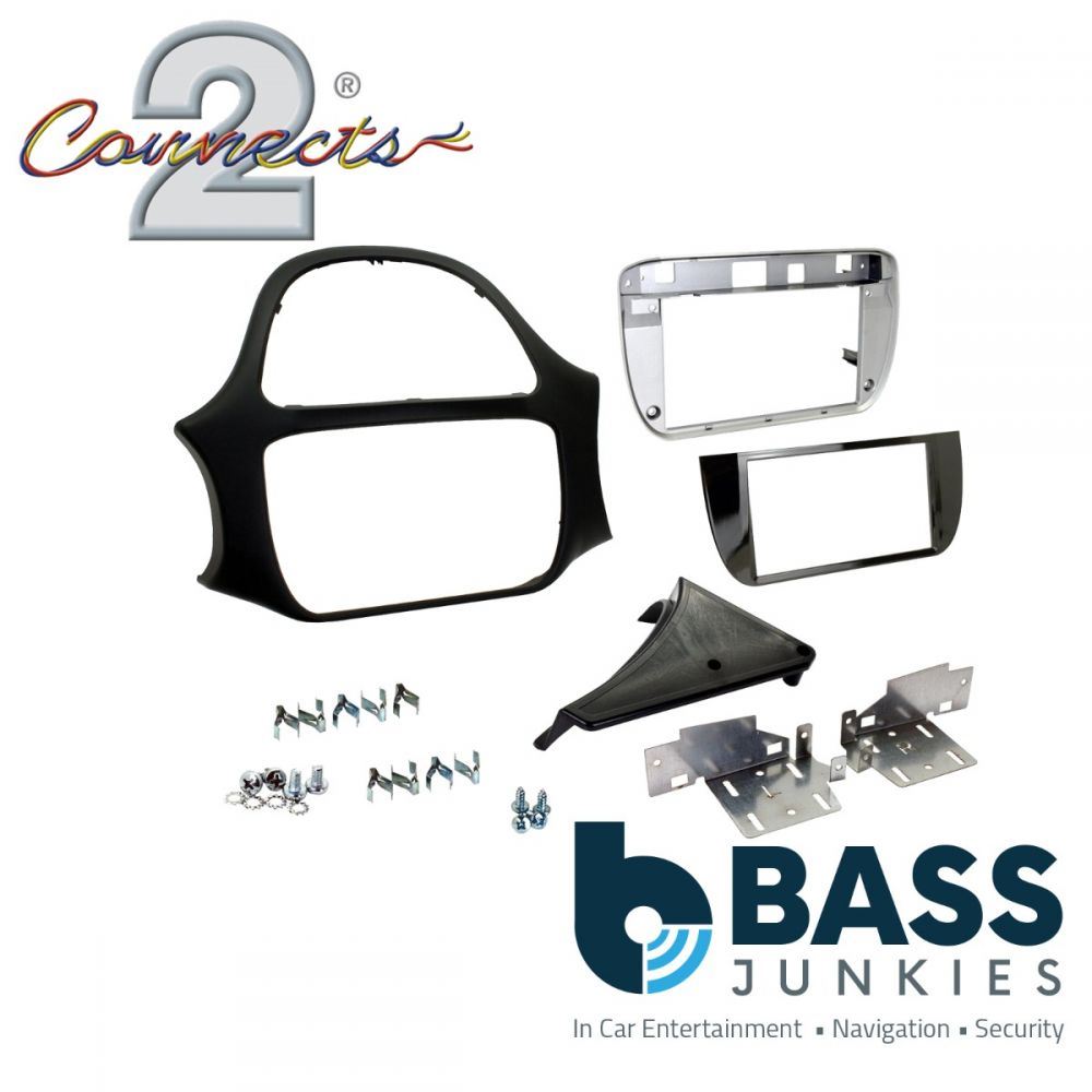 Connects2 CT23FT30L - Fiat Punto Evo 2010 Onwards Double Din Fascia Panel