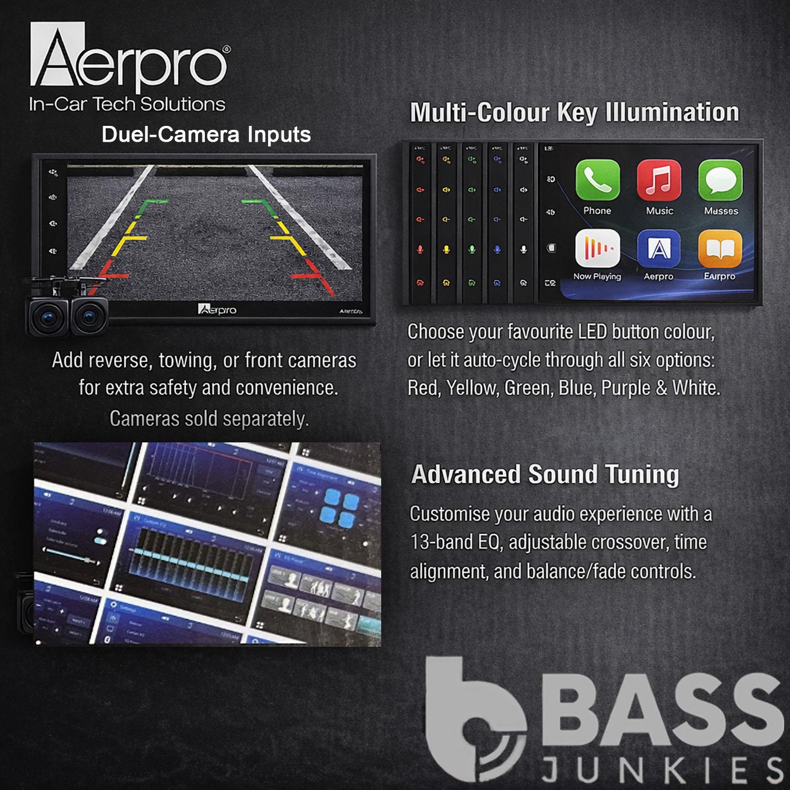 Aerpro AM705 6.8" Bluetooth Radio Android Auto Apple CarPlay Wireless Wired Car Stereo