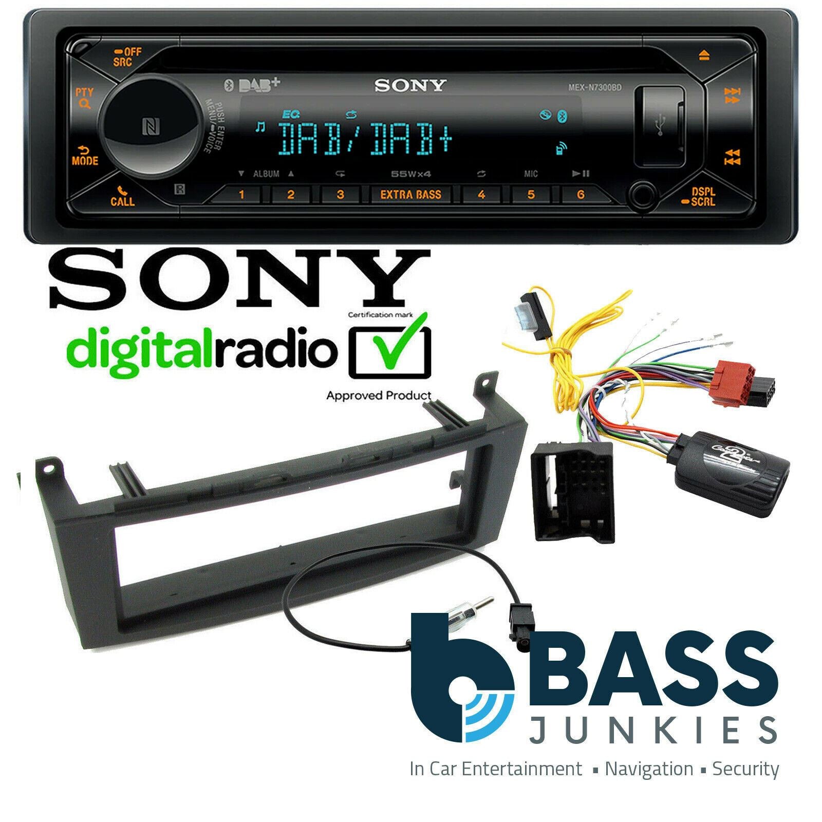 Mercedes Benz C Class W204 Sony DAB CD MP3 USB Bluetooth Car Stereo Fitting Kit