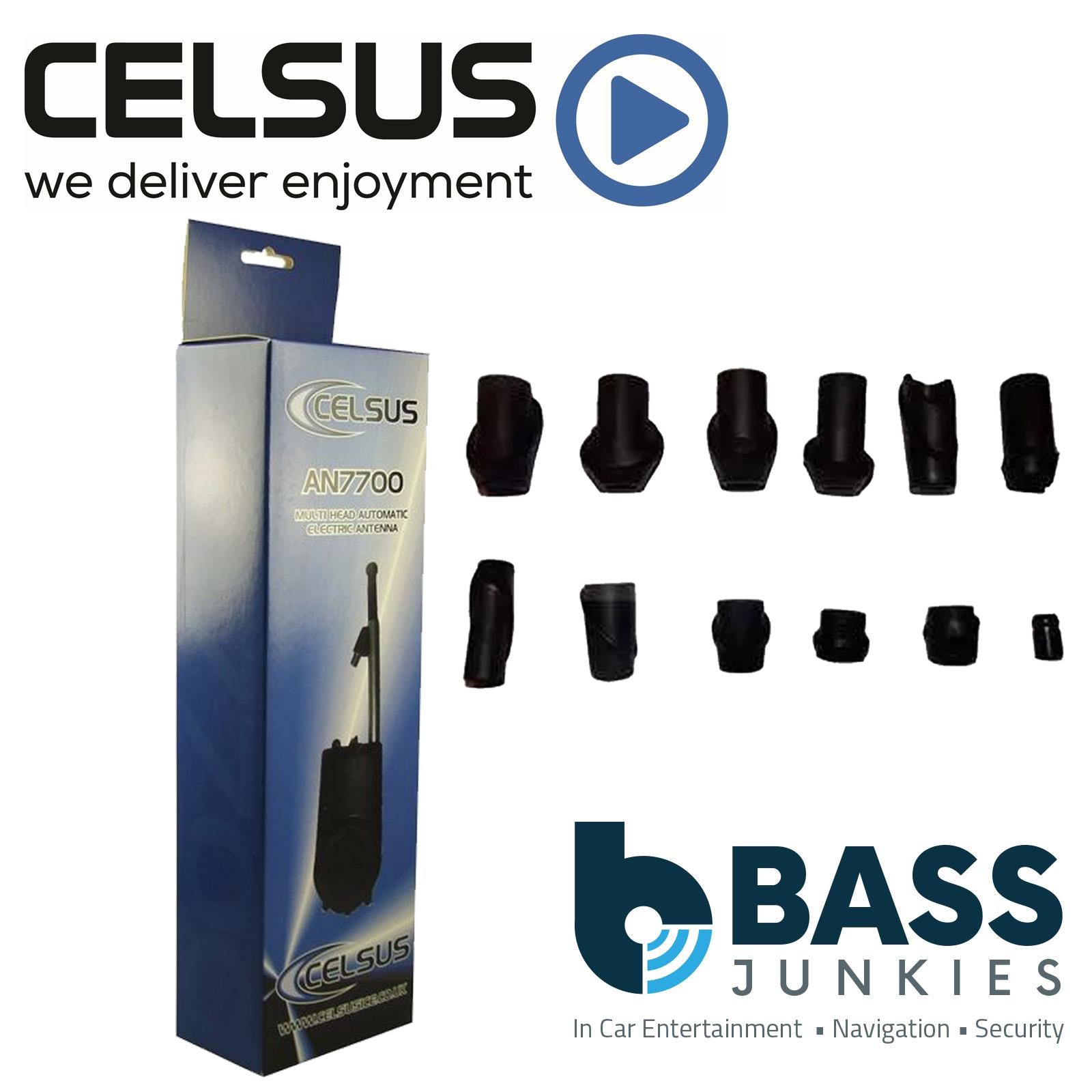 Celsus AN7700 - 12V AM/FM Universal Electric Car Radio Stereo Wing Mount Aerial