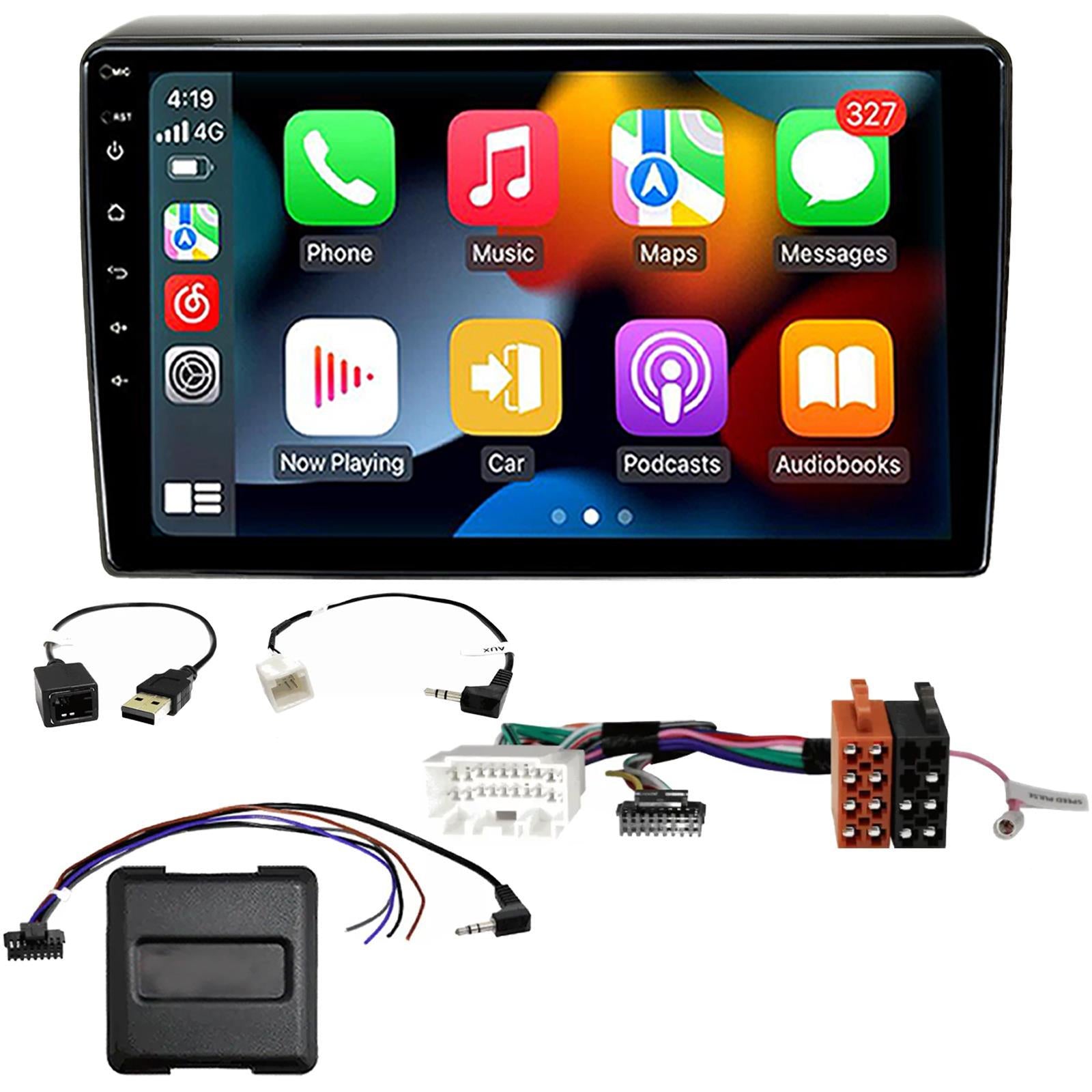 UPGRADED 9" CarPlay Android Car Stereo Kit For Suzuki Swift Black 2018 Onwards