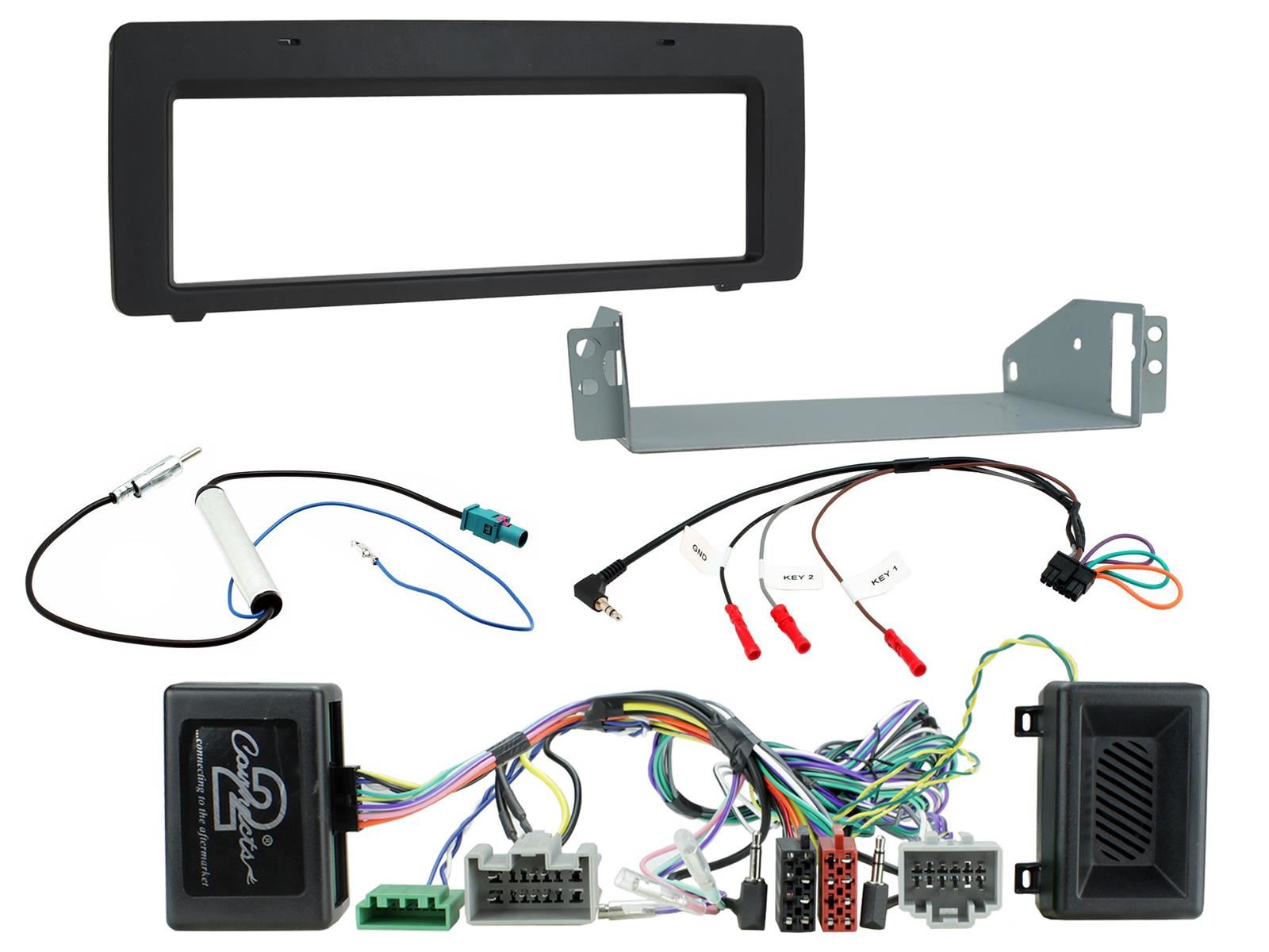 Volvo V70 2007 - 2011 Car Stereo Single Din Fascia & Steering Wheel Kit CTKVL10