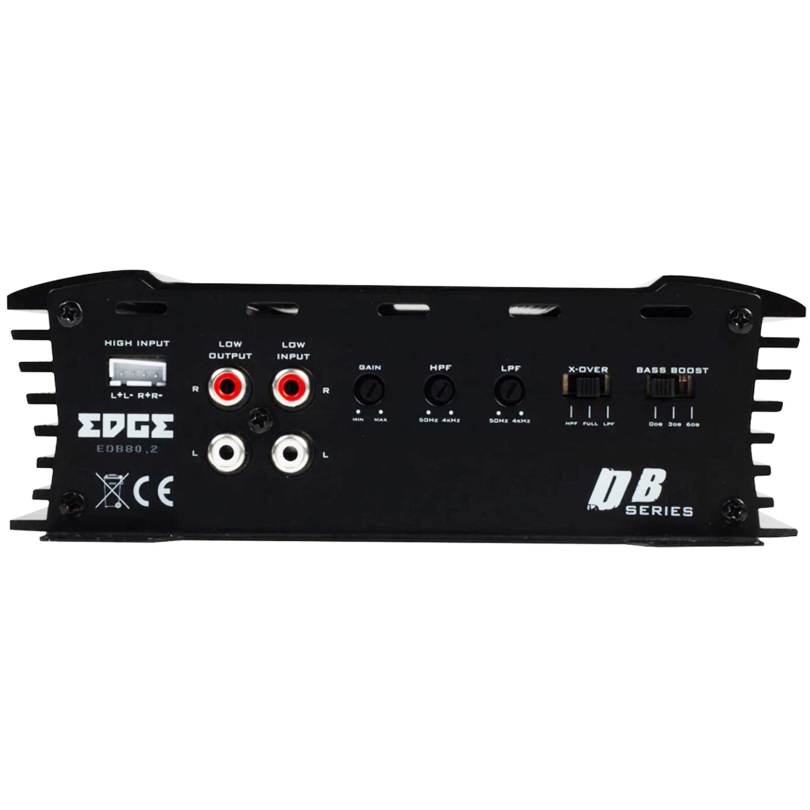 Edge EDB80.2LITE-E2 - DB Lite Series 320 Watts 2 Channel Car Amp Amplifier