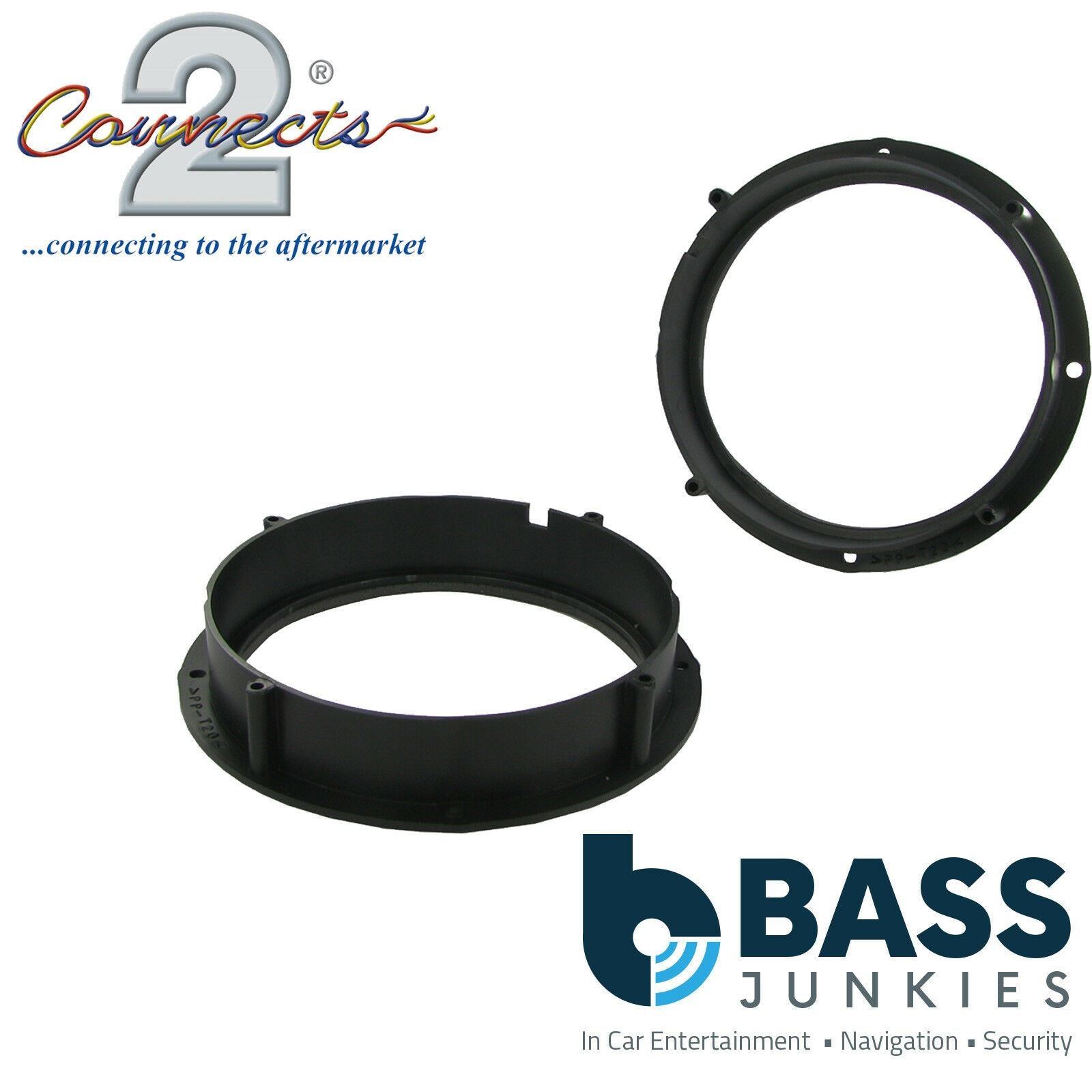 Connects2 CT25VW12 - Volkswagen Amarok 2010 Onwards 165mm 6.5" Front Door Car Speaker Adapter Brackets