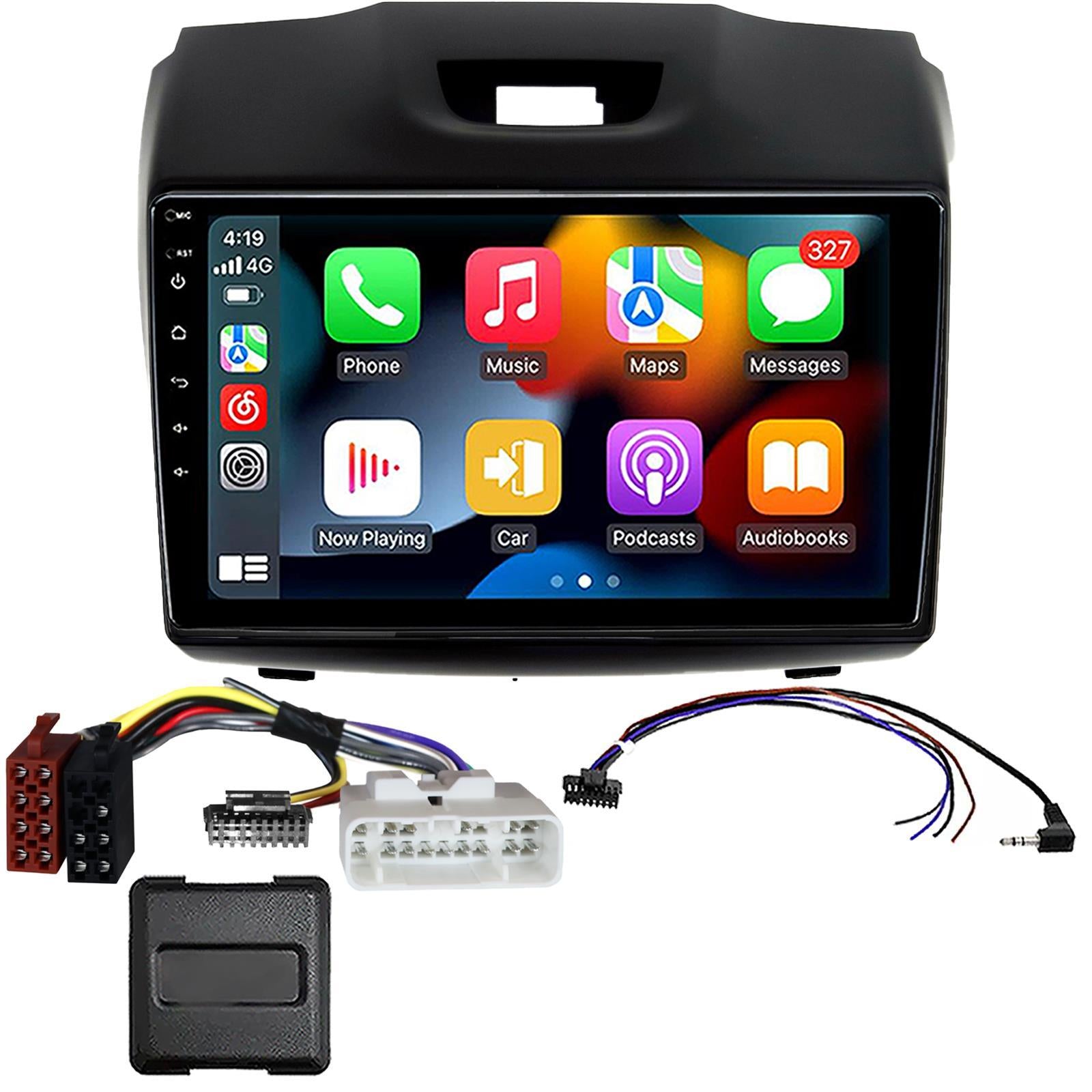 UPGRADED 9" CarPlay Android Car Stereo & Fitting Kit For  Isuzu D Max 2012 Onwards