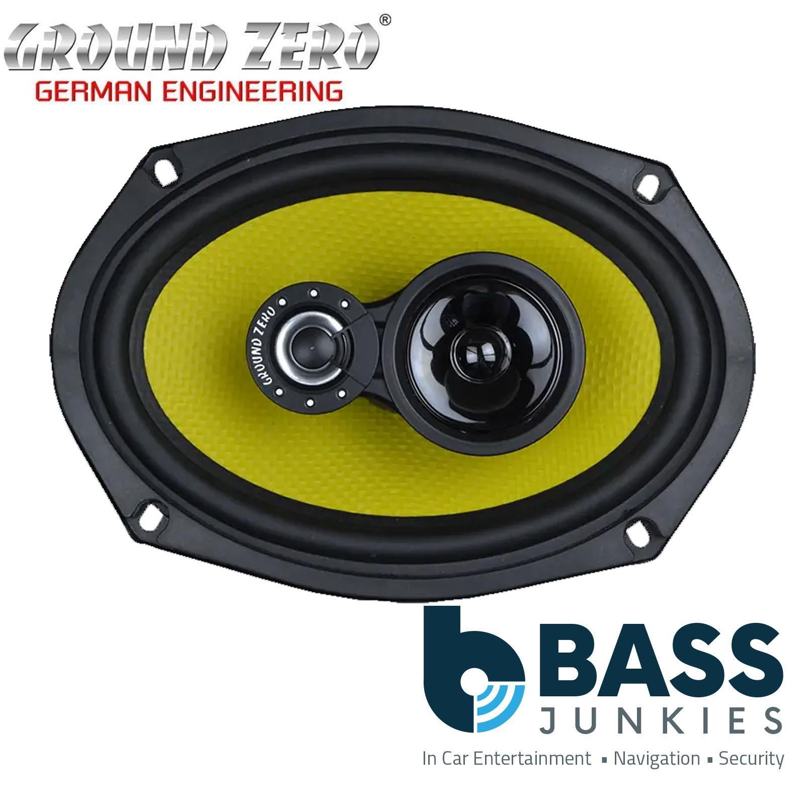Ground Zero GZTF 69X - Titanium Series 380 Watts 6"x9" Inch 3-way Car Speakers