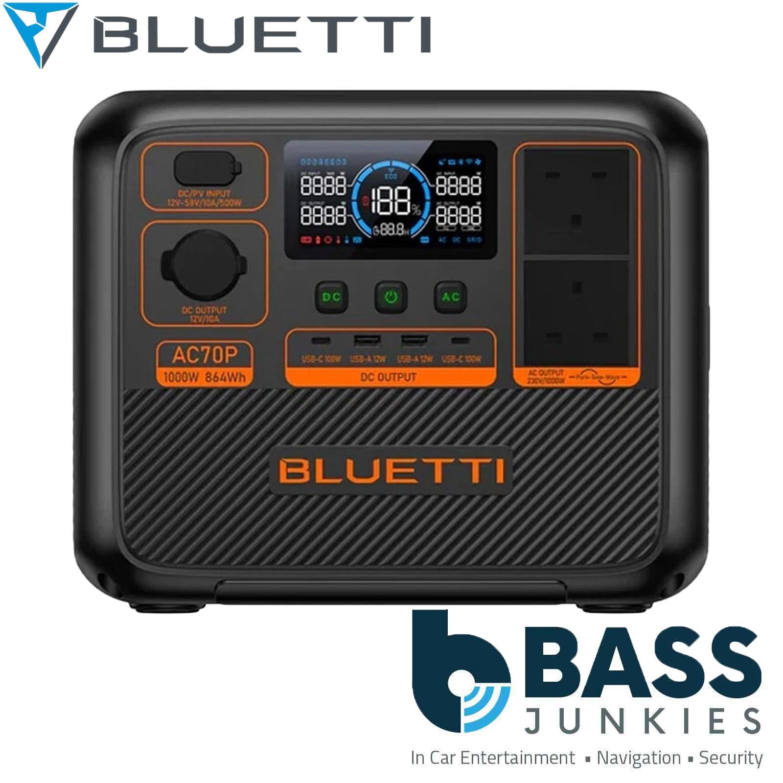 BLUETTI AC70P Premium - Portable Power Station – 716Wh, 700W
