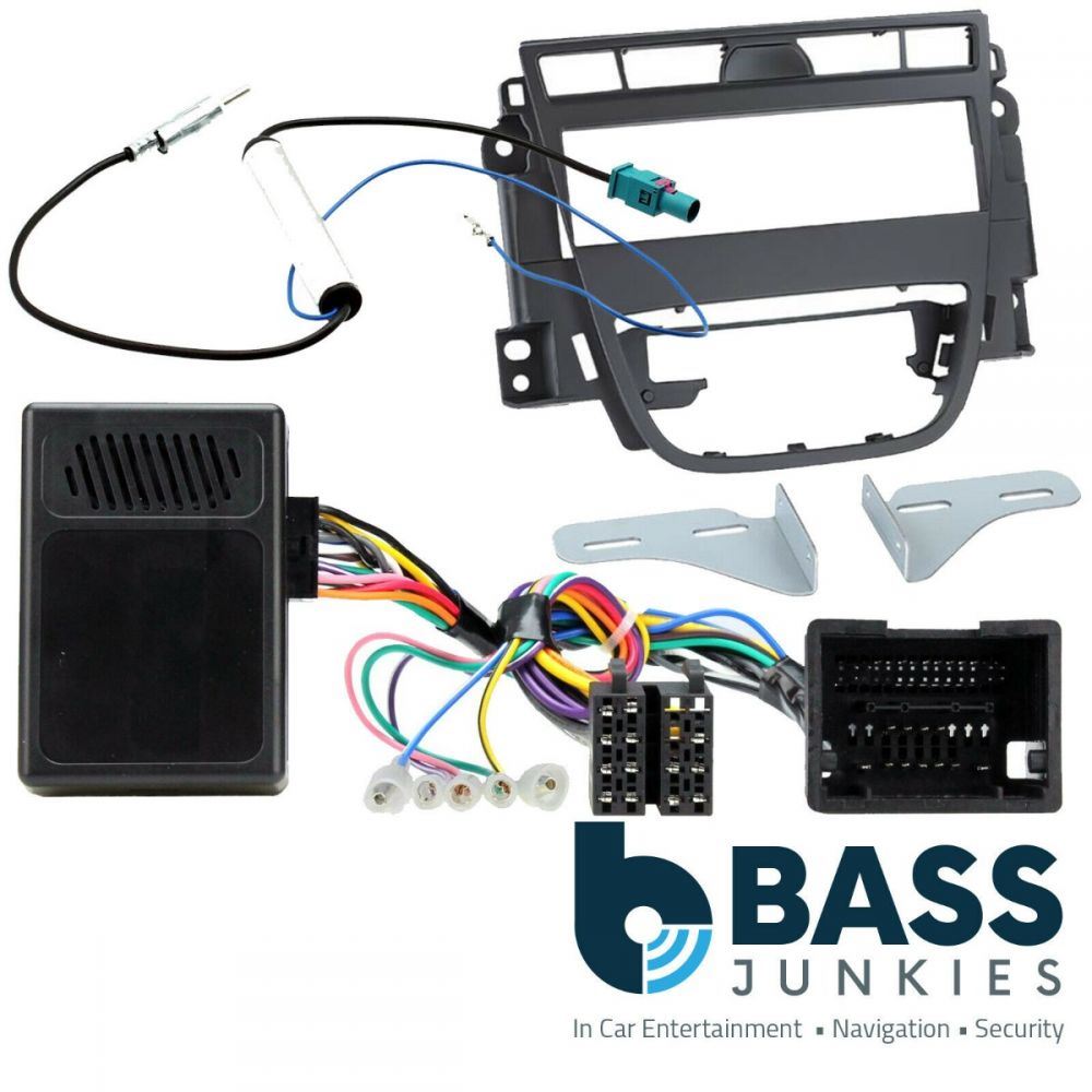 Connects2 CT24VX41 - Vauxhall Meriva B 2010 Onwards Car Stereo Single Din Black Fascia Panel & Steering Wheel Rear Reverse Sensor Interface Kit