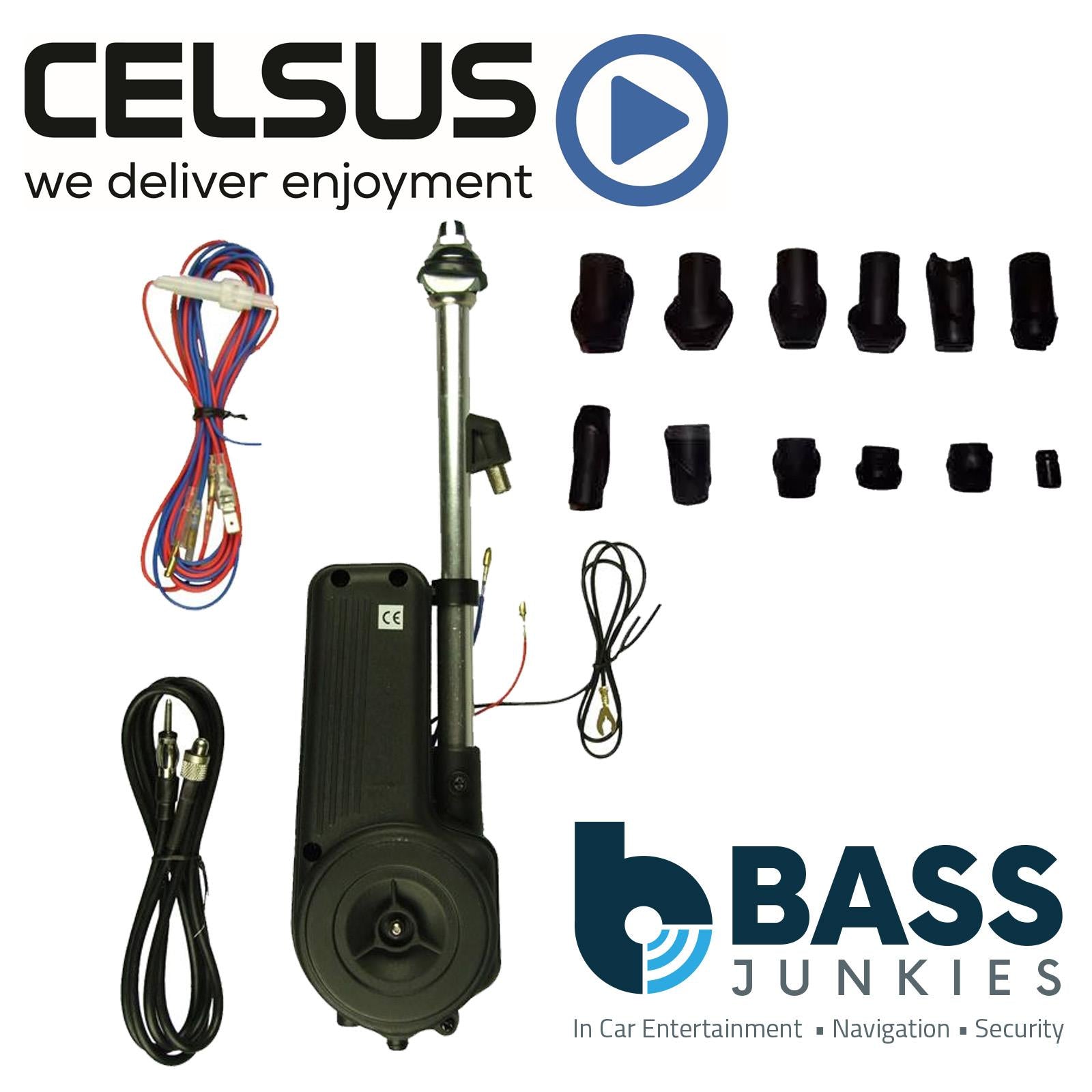 Celsus AN7700 - 12V AM/FM Universal Electric Car Radio Stereo Wing Mount Aerial