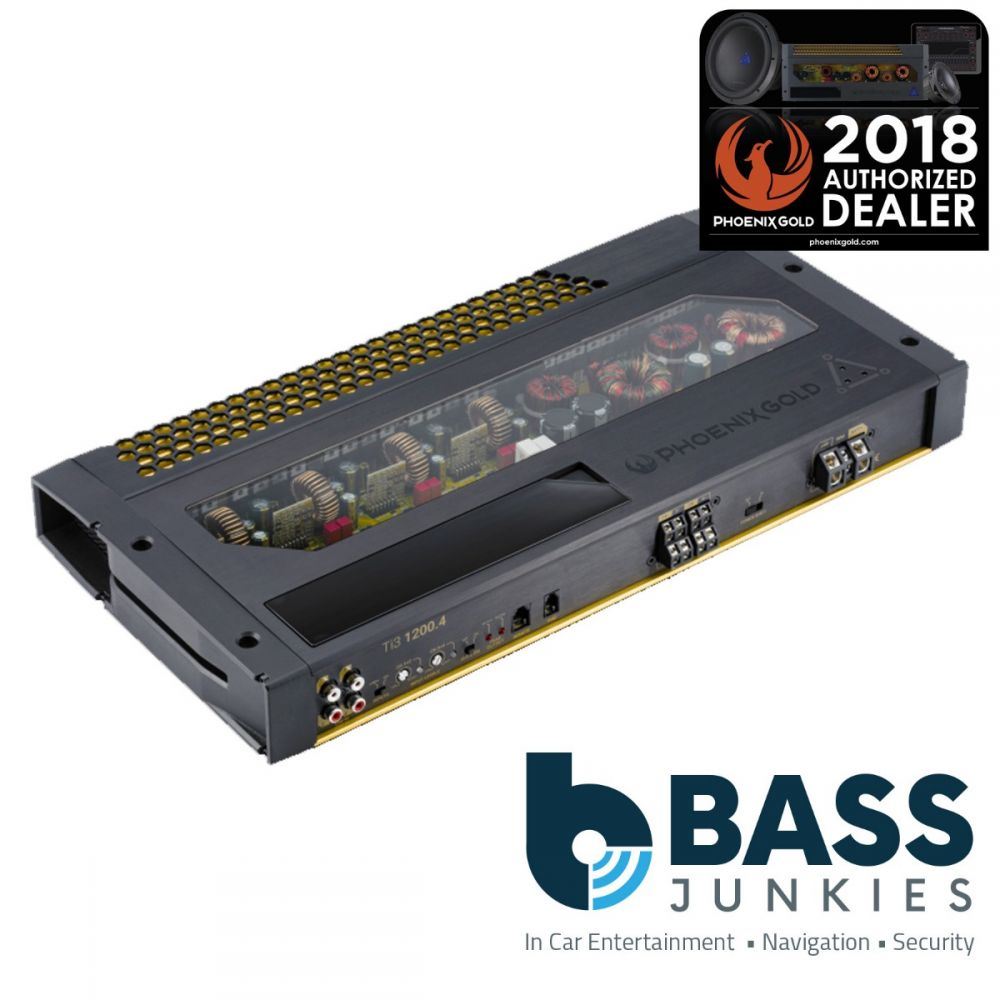 Phoenix Gold Ti3 1200.4 - Ti3 Series 1200 Watts 4 Channel Car Amp Amplifier