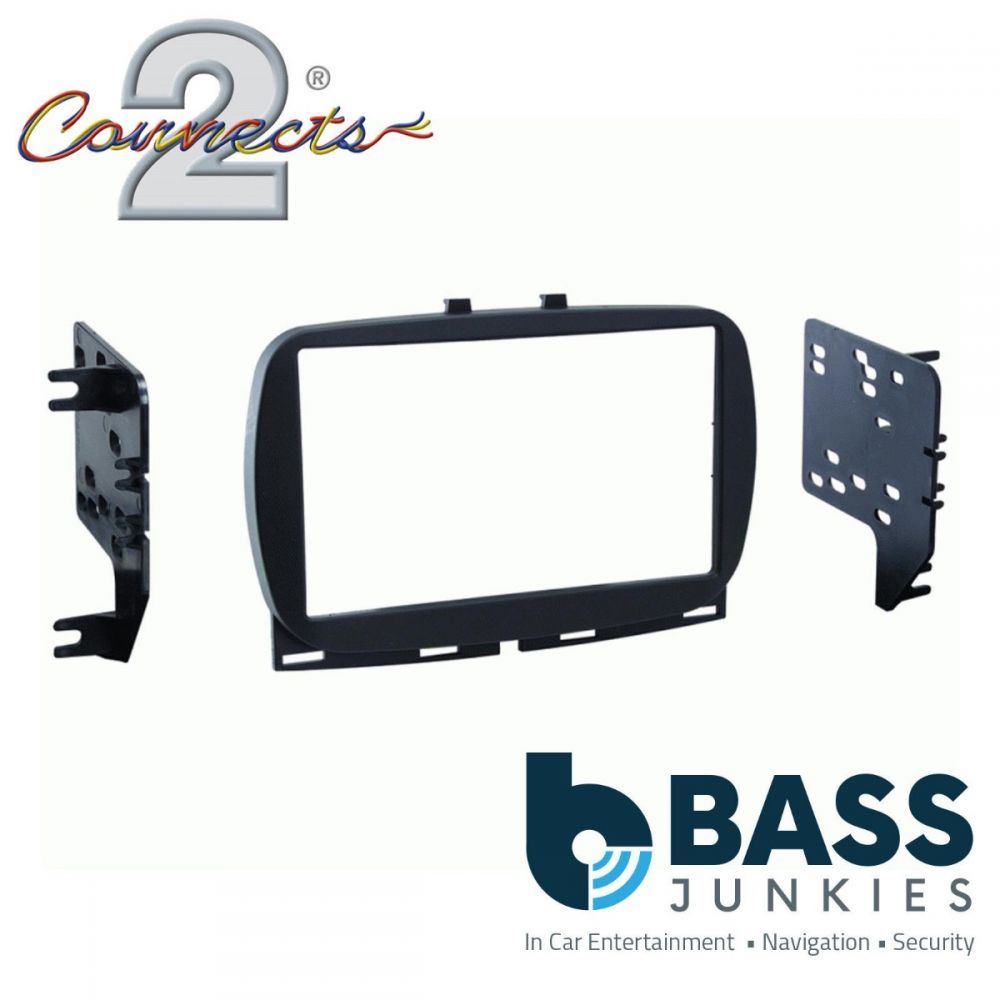 Connects2 CT23FT34 Fiat 500 2017 On Car Stereo Double Din Fascia Facia Panel Plate