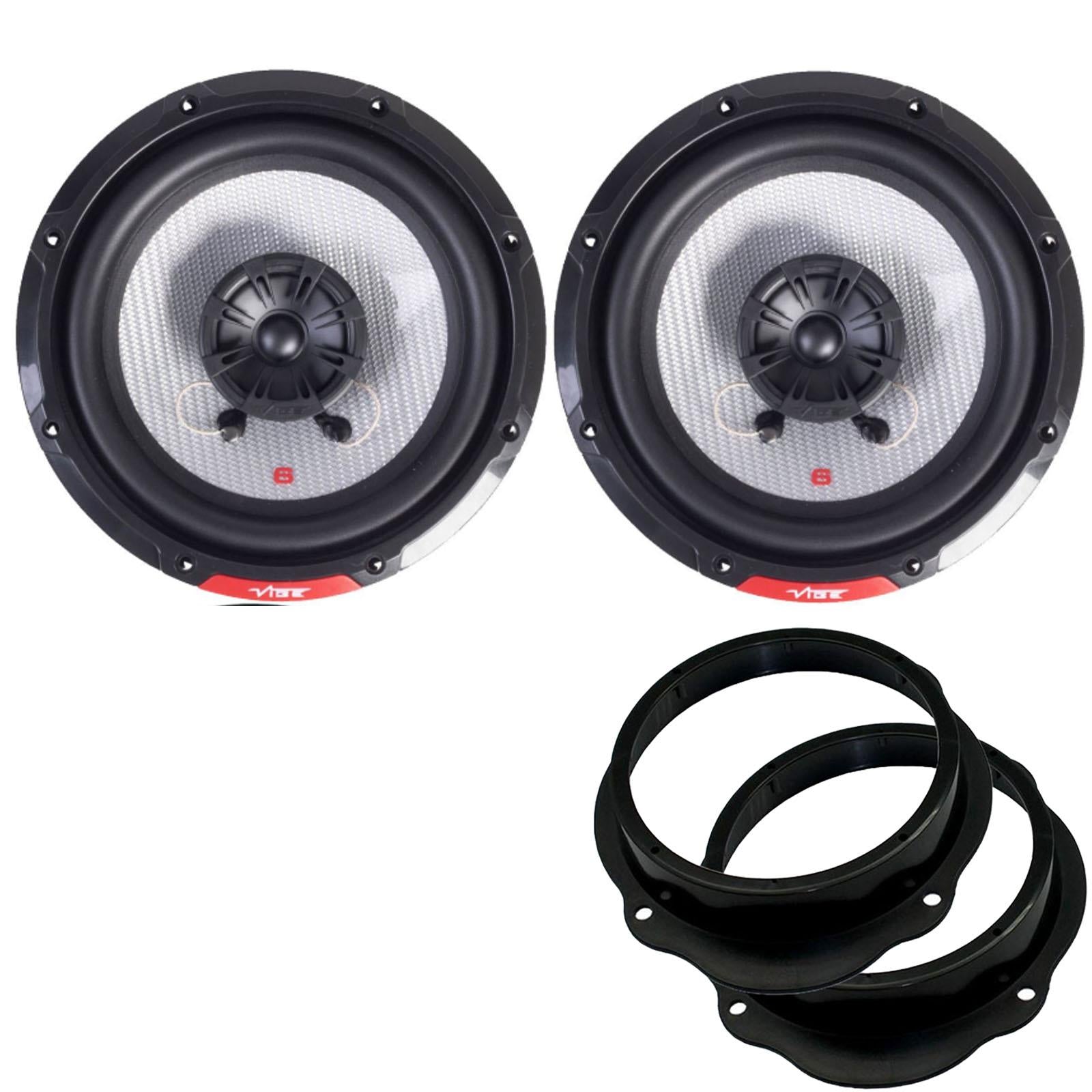 Vibe PULSE6-V3 360W Coaxial Speakers Supplied with Brackets to fit 6.5" Speakers to a Ford Kuga 2008-2012 [Front Doors 165mm]