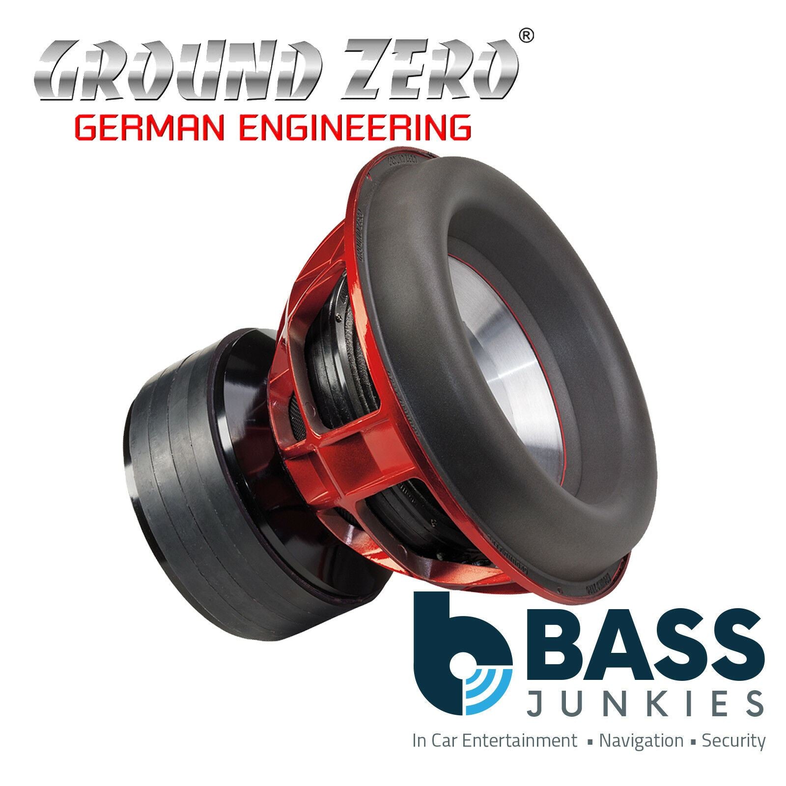 Ground Zero GZPW 15Xmax - 15" Inch 38cm 10,000 Watts SPL Dual 1-Ohm Car Sub Subwoofer