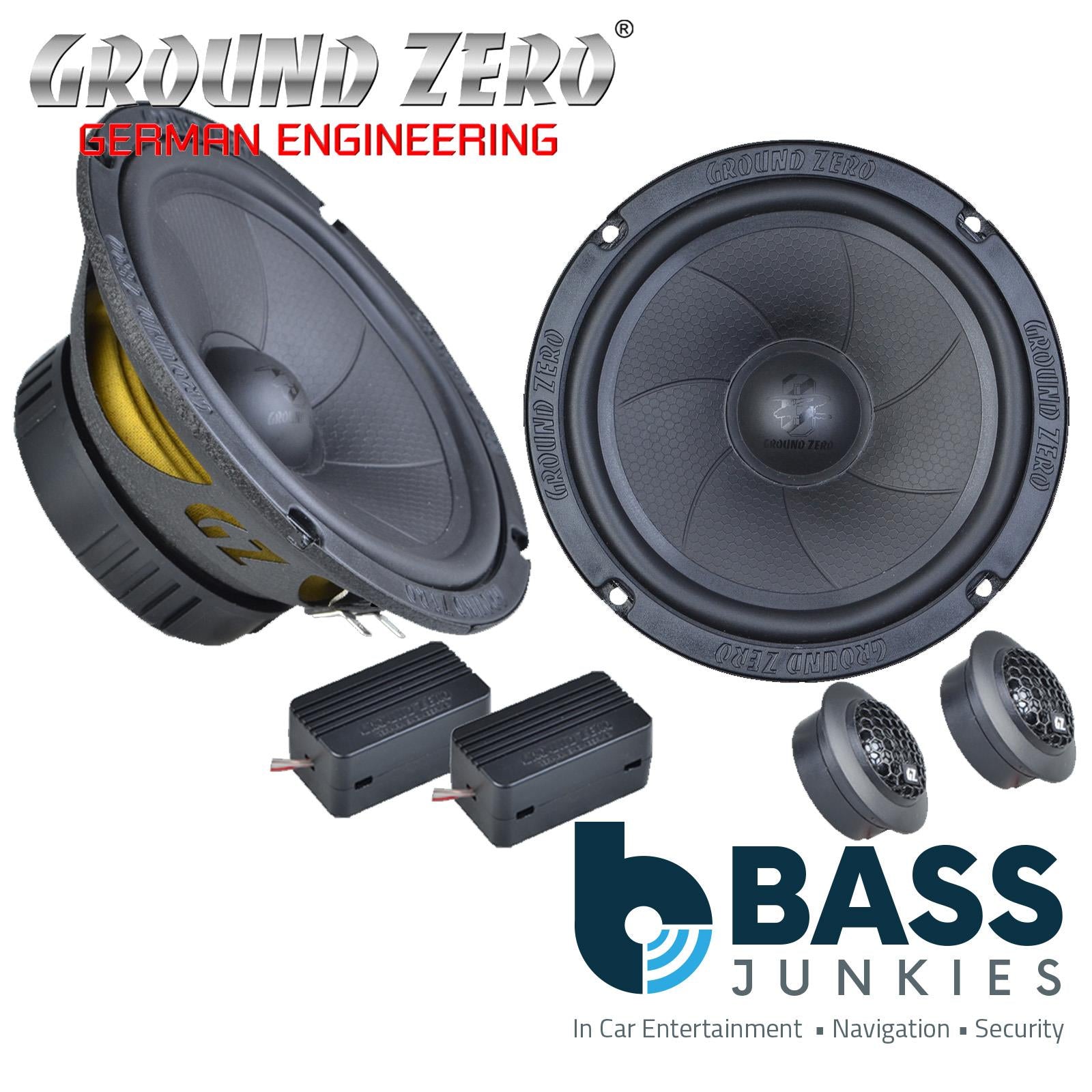Ground Zero GZIC 16X - 6.5" Inch 16.5cm 150 Watts 2-Way Component Car Speakers