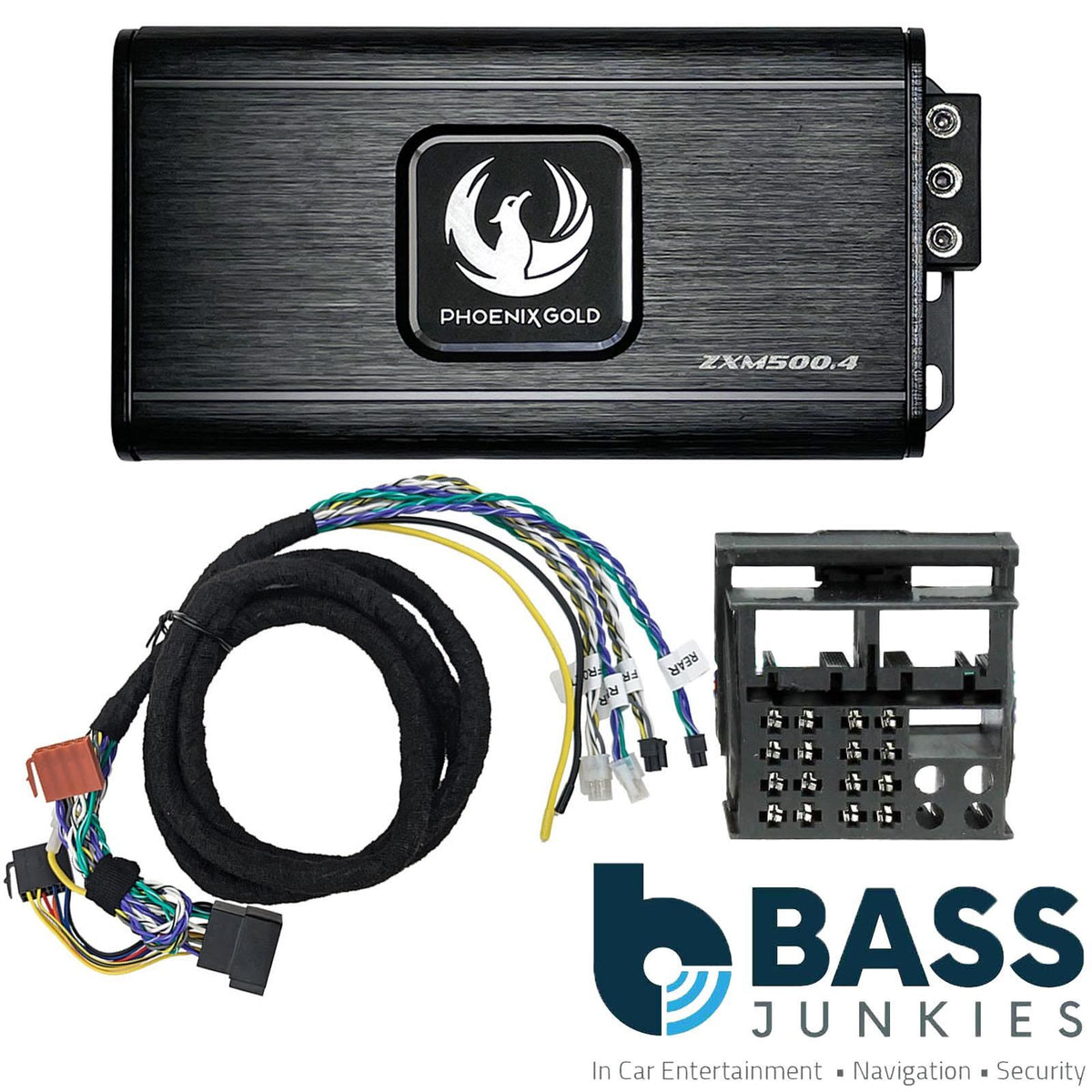 Phoenix Gold ZXMPVW2 500 Watts 4 Channel Plug & Play Car Amplifier Kit To Fit Seat Exeo 2008-2013