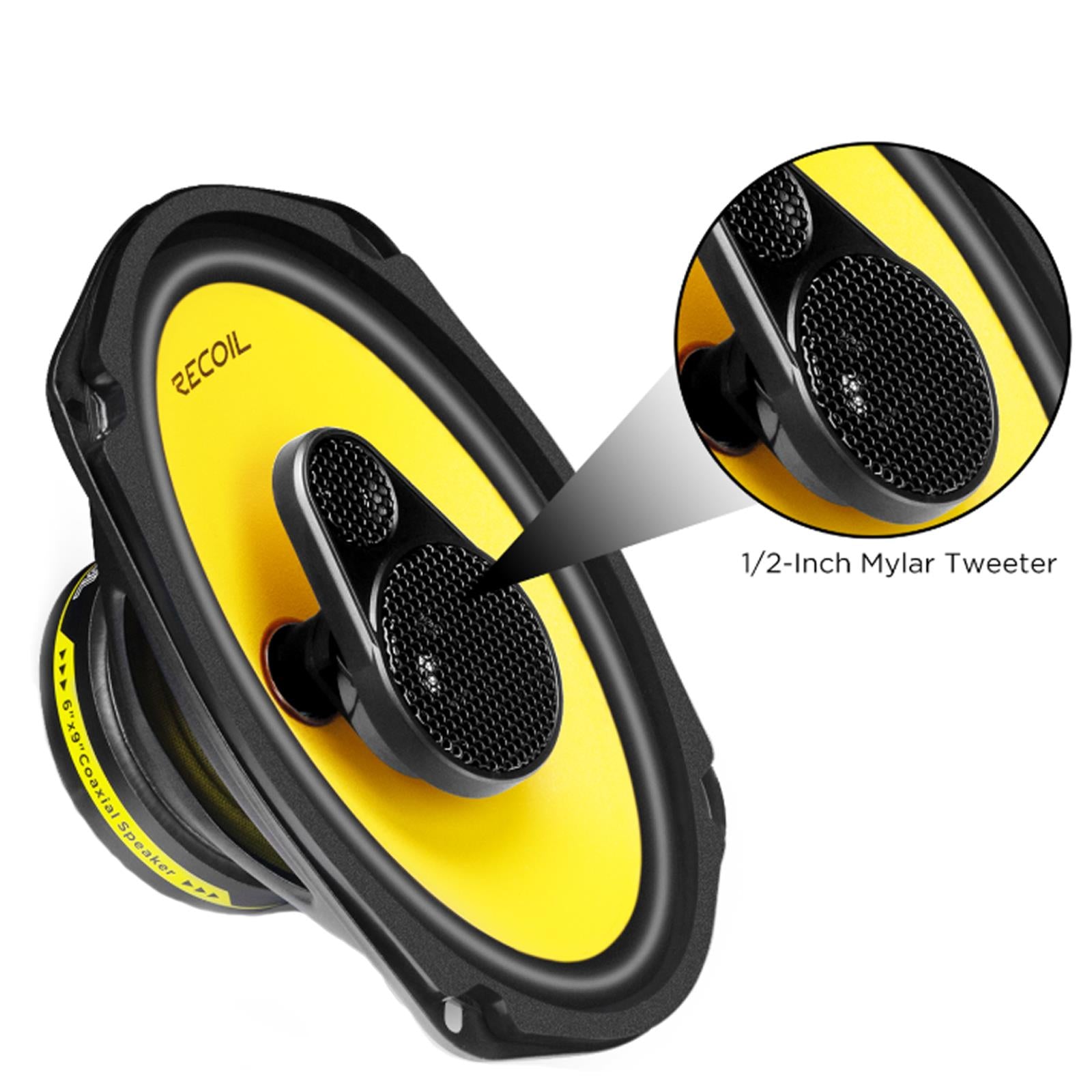 Recoil Level-3 Series 240 Watts 3-Way 6X9" Coaxial Car Speaker