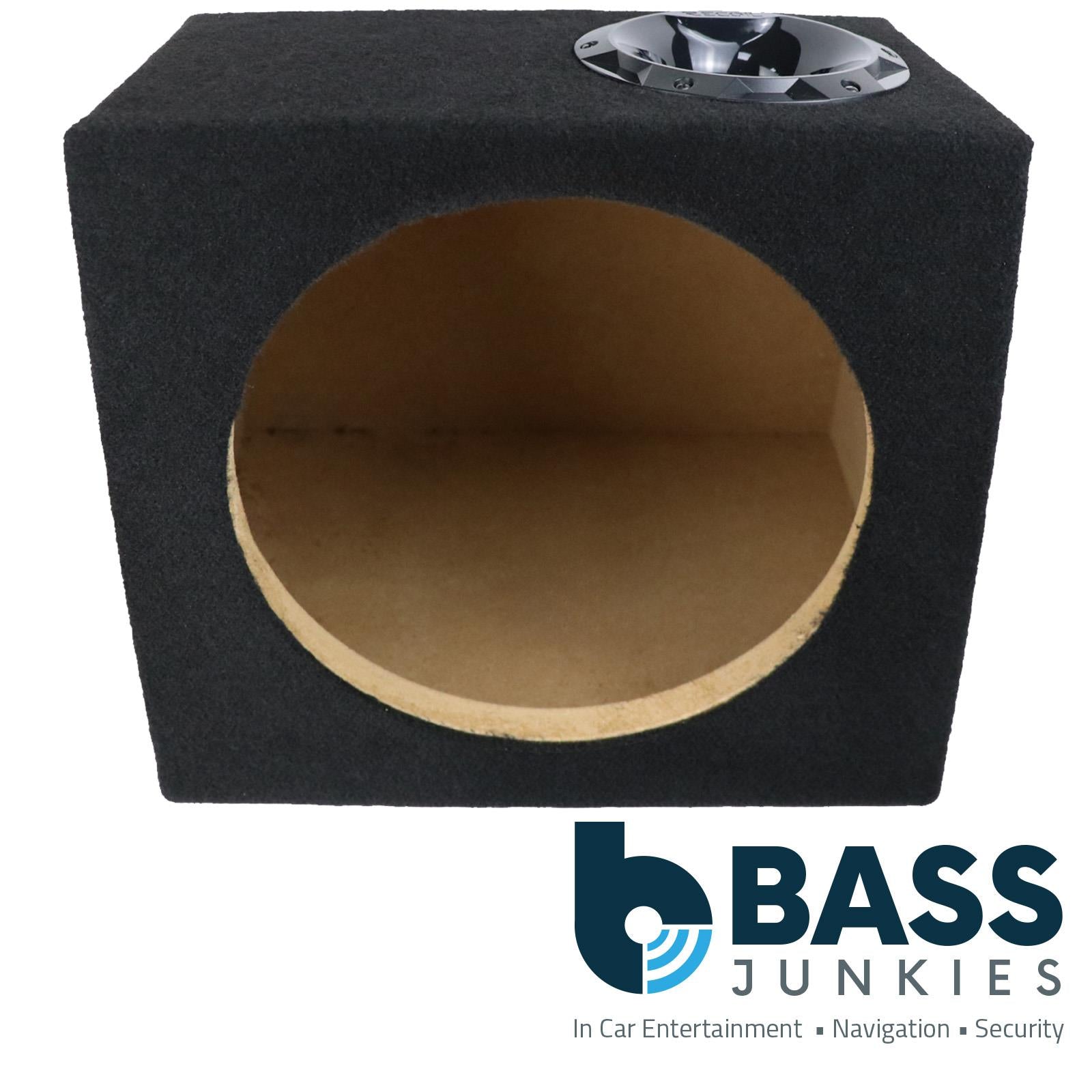 Recoil SUB12PB - Single 30cm 12" Inch Ported Black Carpet Car Subwoofer Bass Box