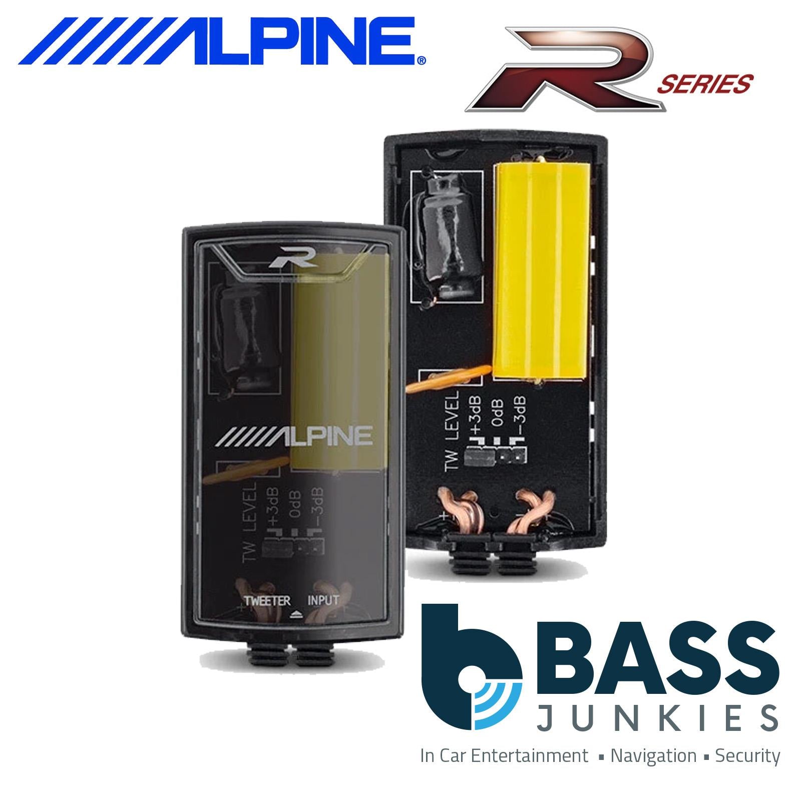 Alpine R2-S65C - 16.5cm 6.5" 2-Way 600 Watts Component Kit Car Door Speakers
