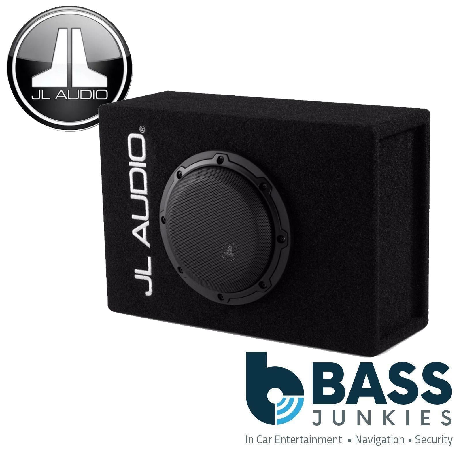 JL Audio CP106LG-W3v3 – Single 6.5″ W3v3 Subwoofer (150W, 4Ω) in Ported Enclosure, Black Carpet