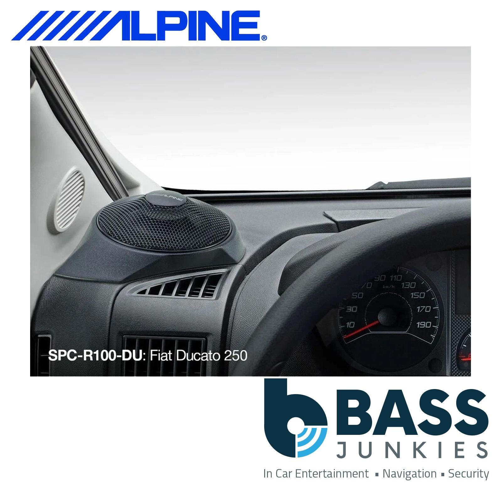 Alpine SPC-R100DU - Fiat Ducato3, Citroën Jumper2 & Peugeot Boxer2 Top Dash Radial Car Speakers Pair