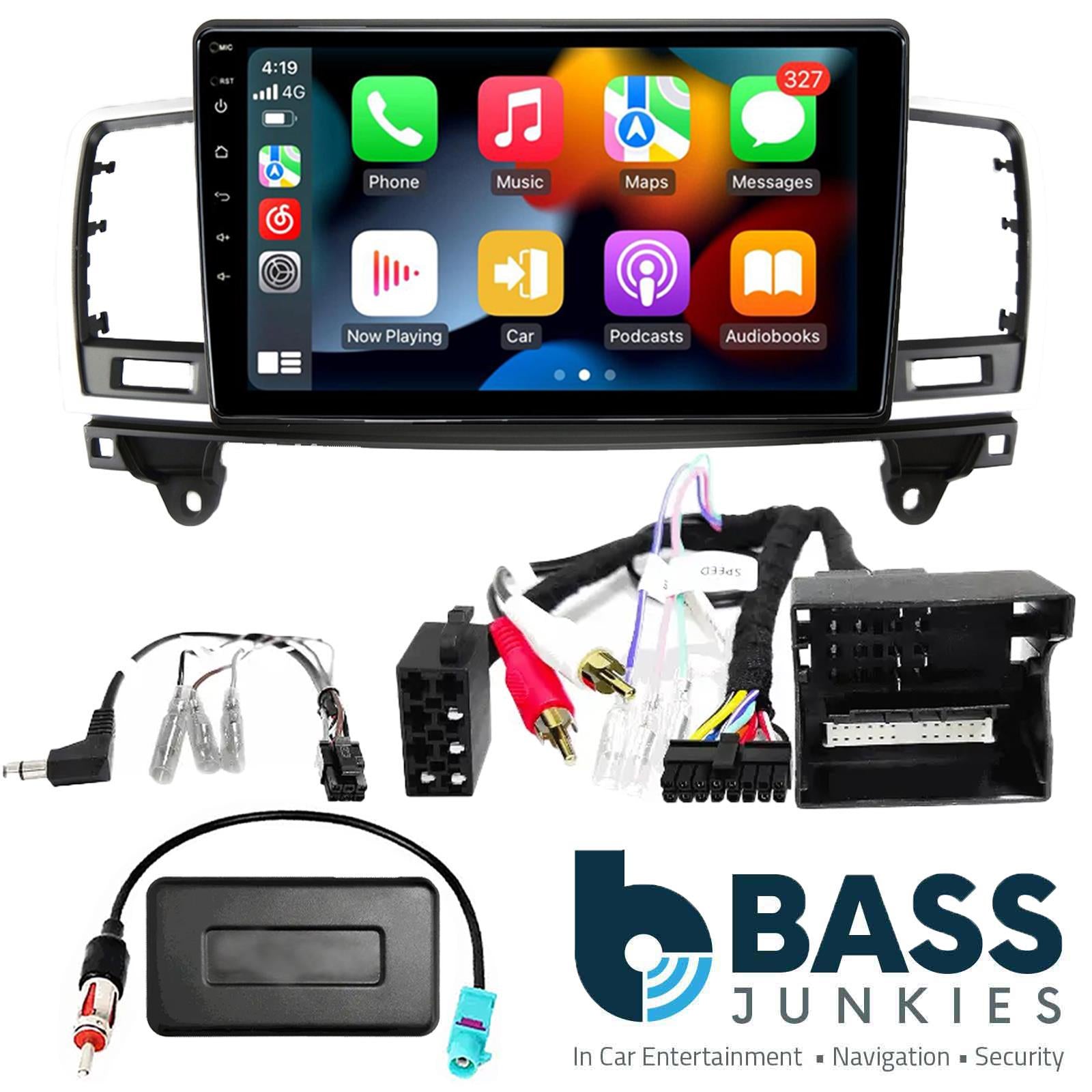 UPGRADED 9" CarPlay Android Car Stereo Kit  Mercedes ML GL NON Amplified 2012-2015