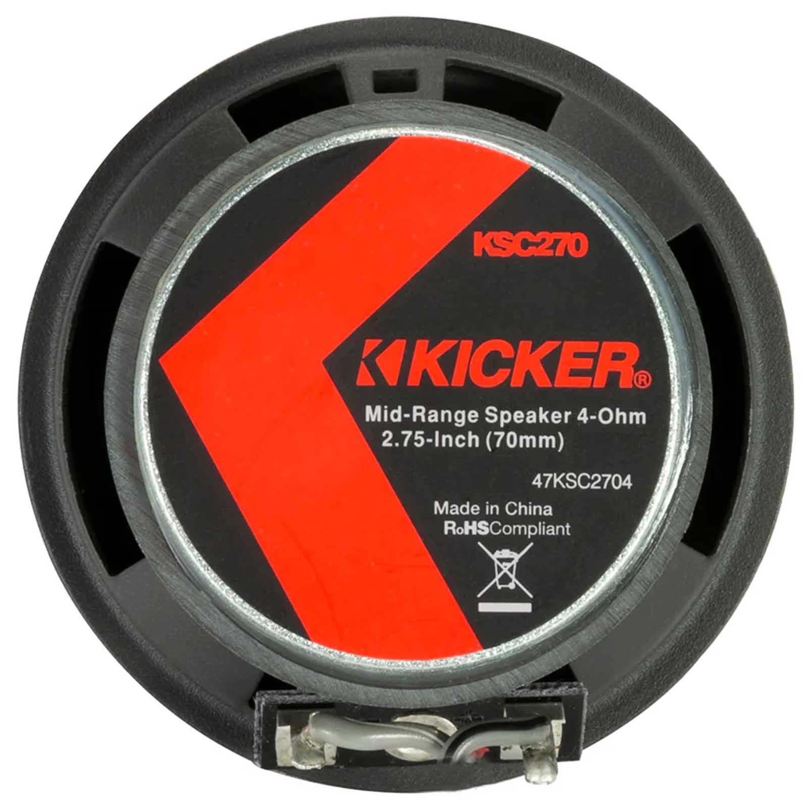 Kicker 51KSC2704 - 2.75" 100 Watts KS Series Factory Upgrade Speakers Pair
