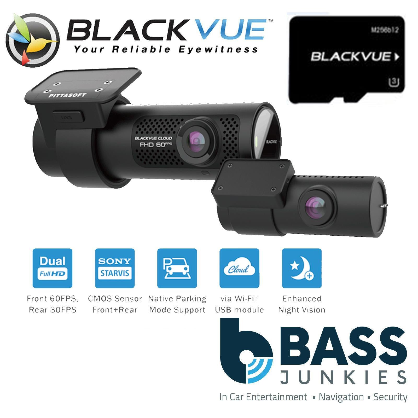 BlackVue DR770X - 2 Channel 256GB Full HD Wi-Fi GPS Front & Rear Dash Camera